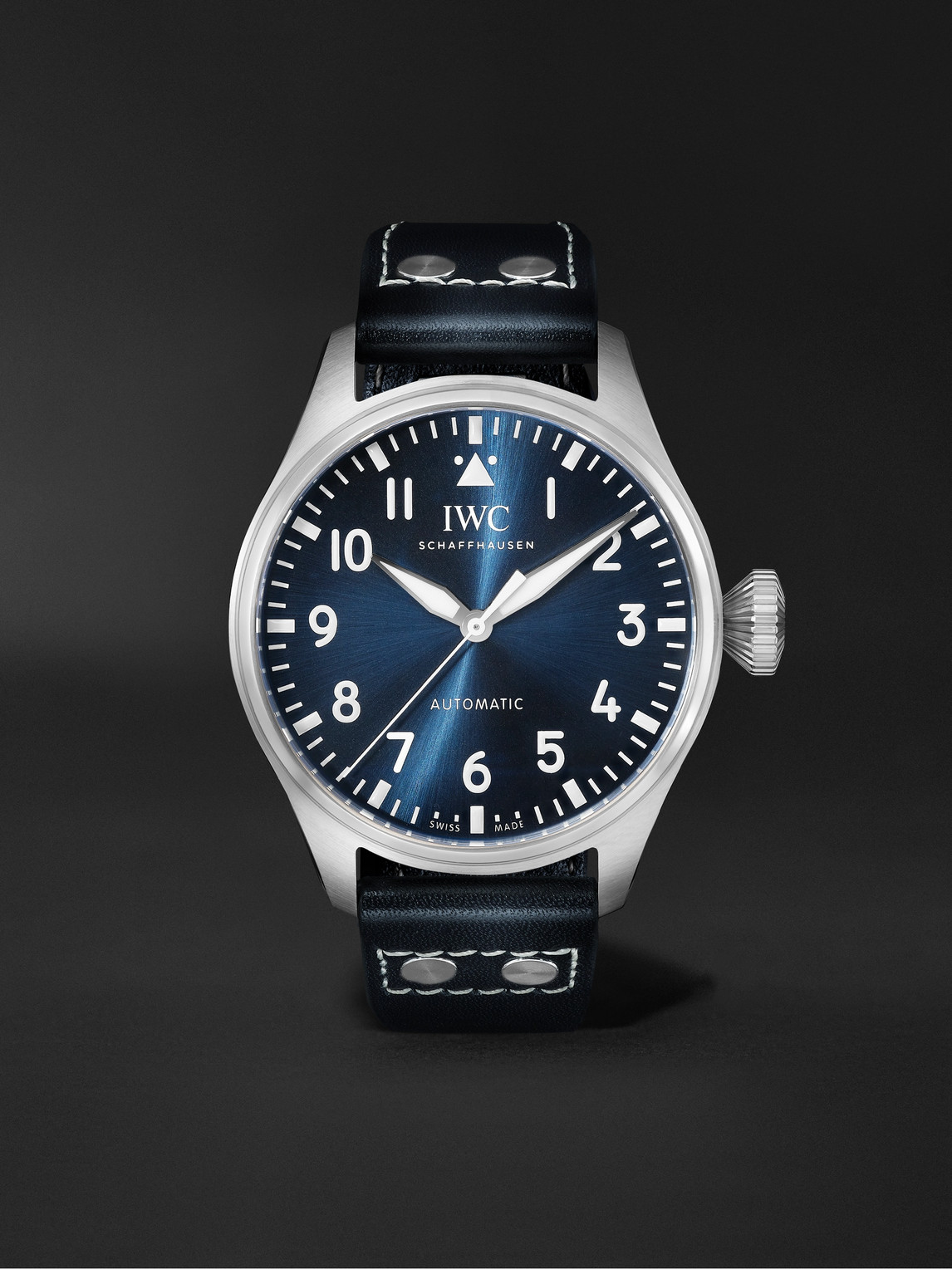 Big Pilot's Automatic 43mm Stainless Steel and Leather Watch, Ref. No. IW329303
