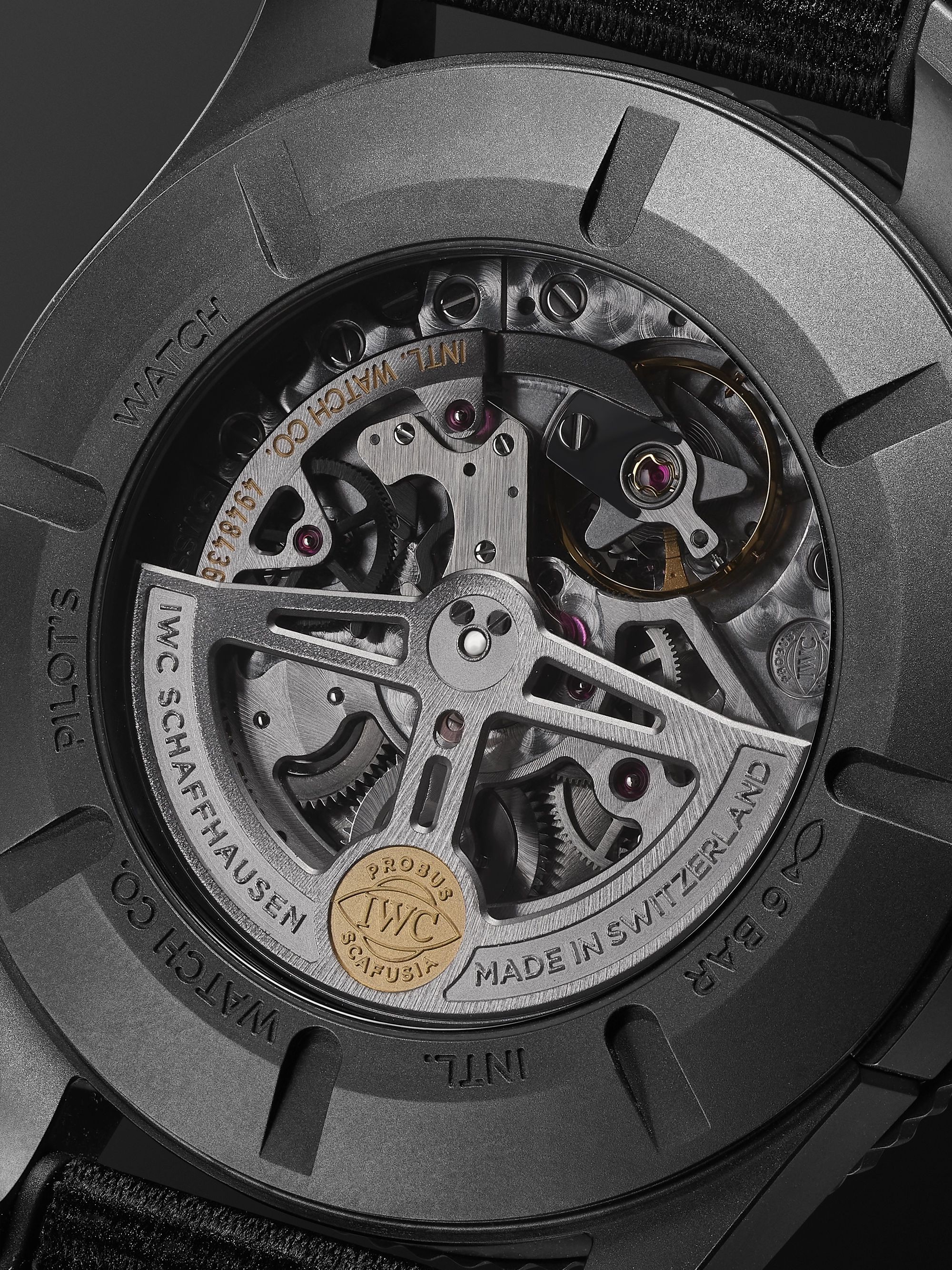 IWC SCHAFFHAUSEN Pilot's Watch Timezoner TOP GUN Limited Edition Automatic Ceratanium and Webbing Watch, Ref. No. IW395505