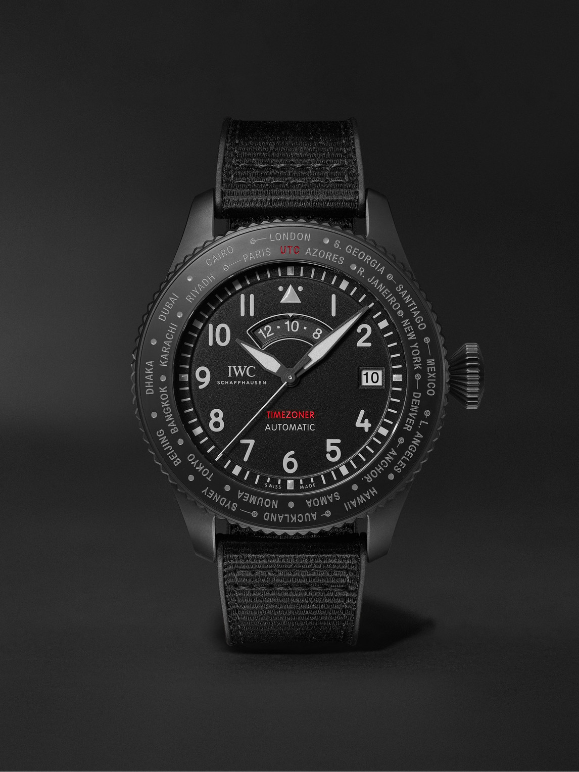 Pilot's Watch Timezoner TOP GUN Limited Edition Automatic Ceratanium and Webbing Watch, Ref. No. IW395505