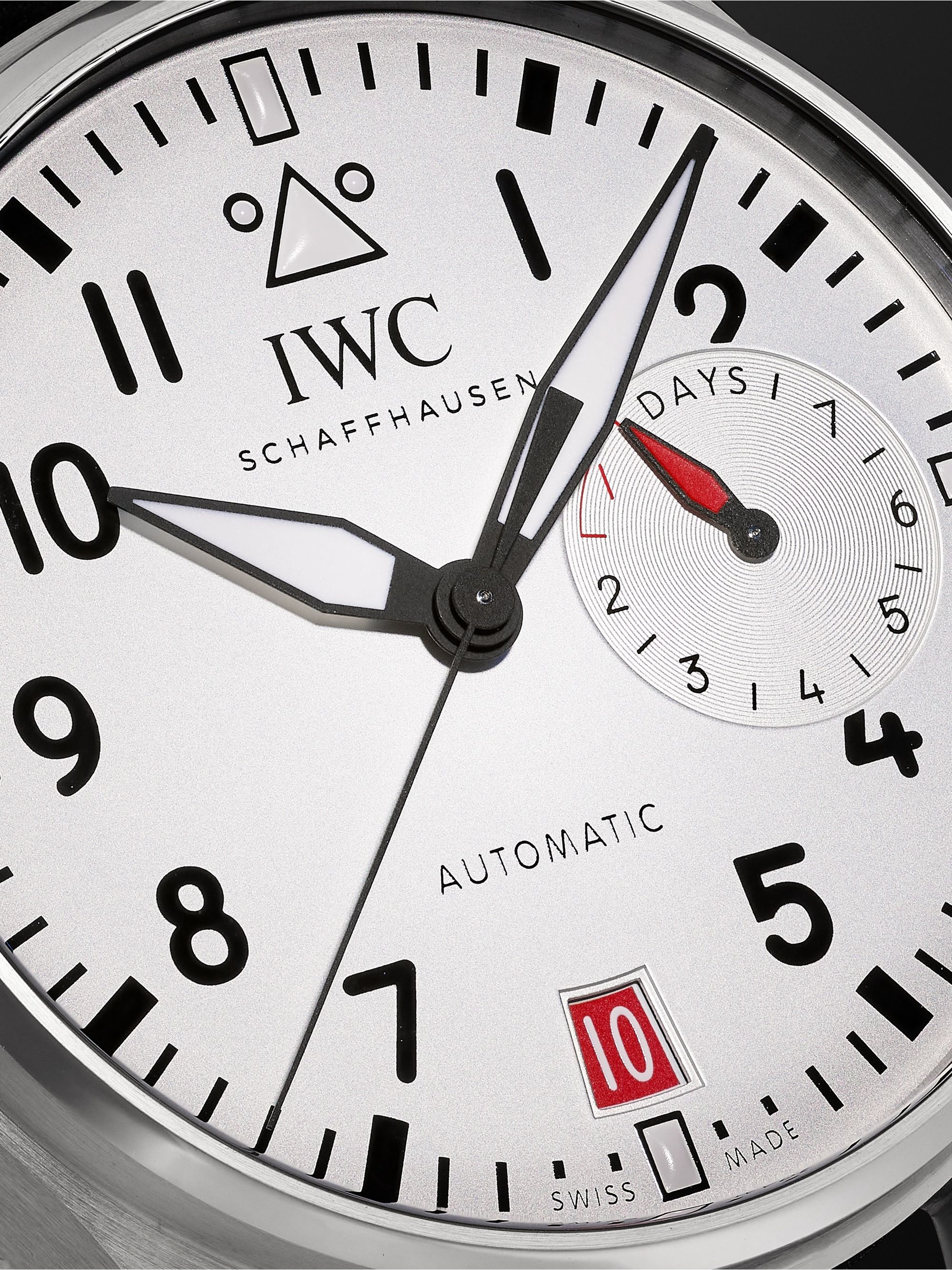 IWC SCHAFFHAUSEN Big Pilot's Las Vegas Limited Edition Automatic 46.2mm Stainless Steel and Leather Watch, Ref. No. IW501014