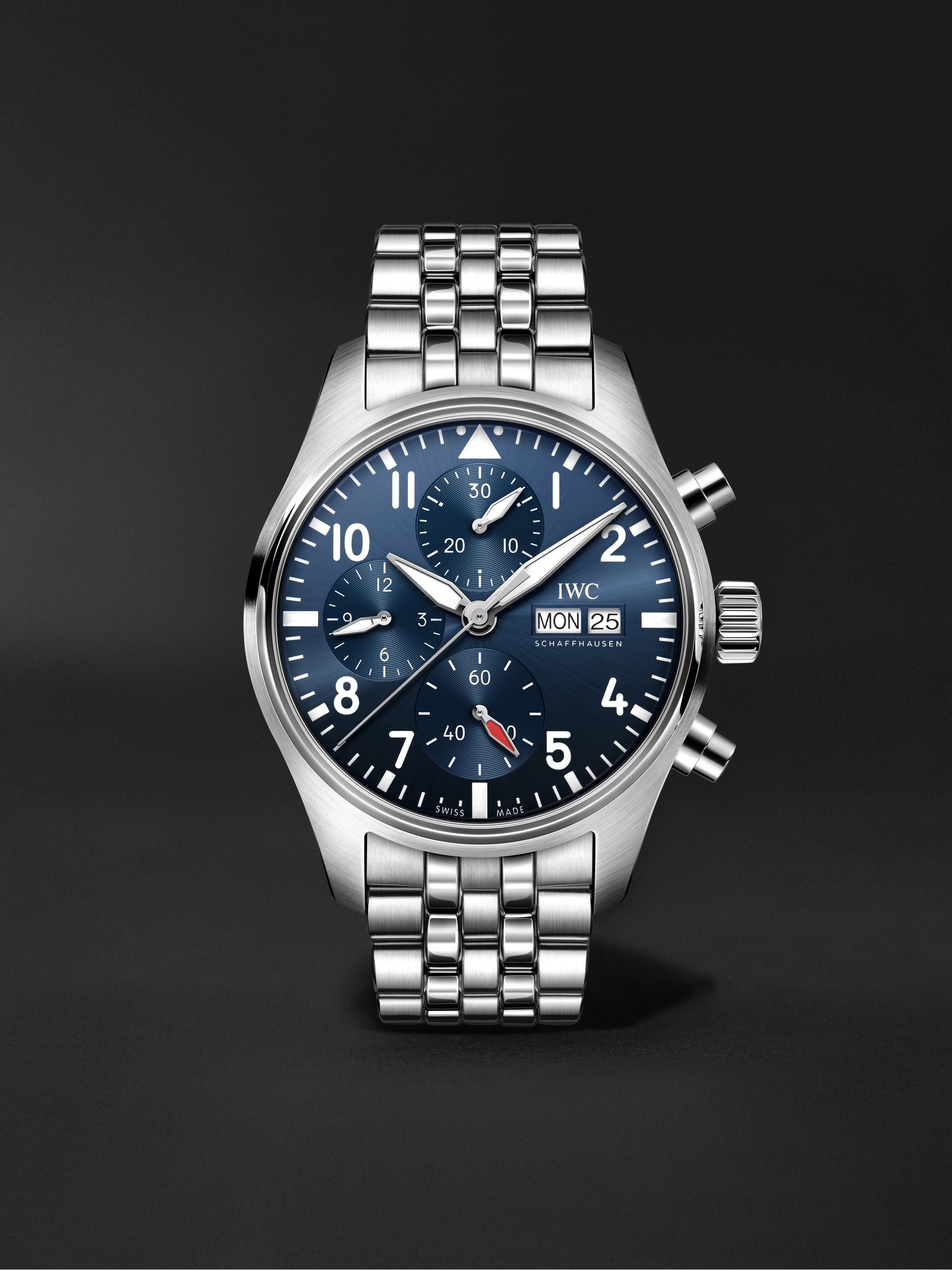 Pilot's Watch Automatic Chronograph 41mm Stainless Steel And Leather ...