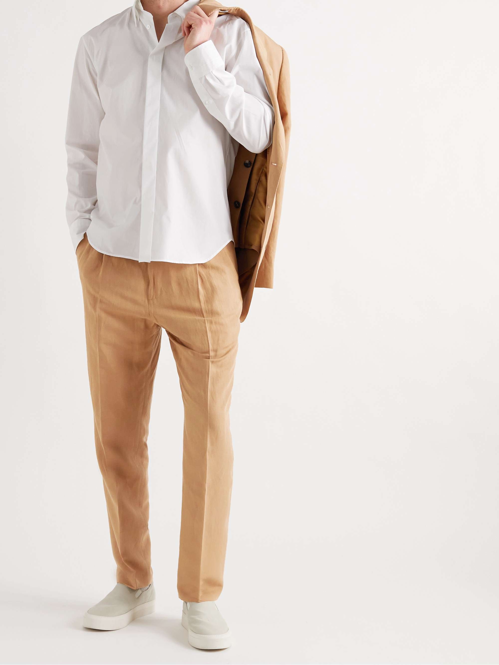 UMIT BENAN B+ Andy Weekend Tapered Poplin Trousers