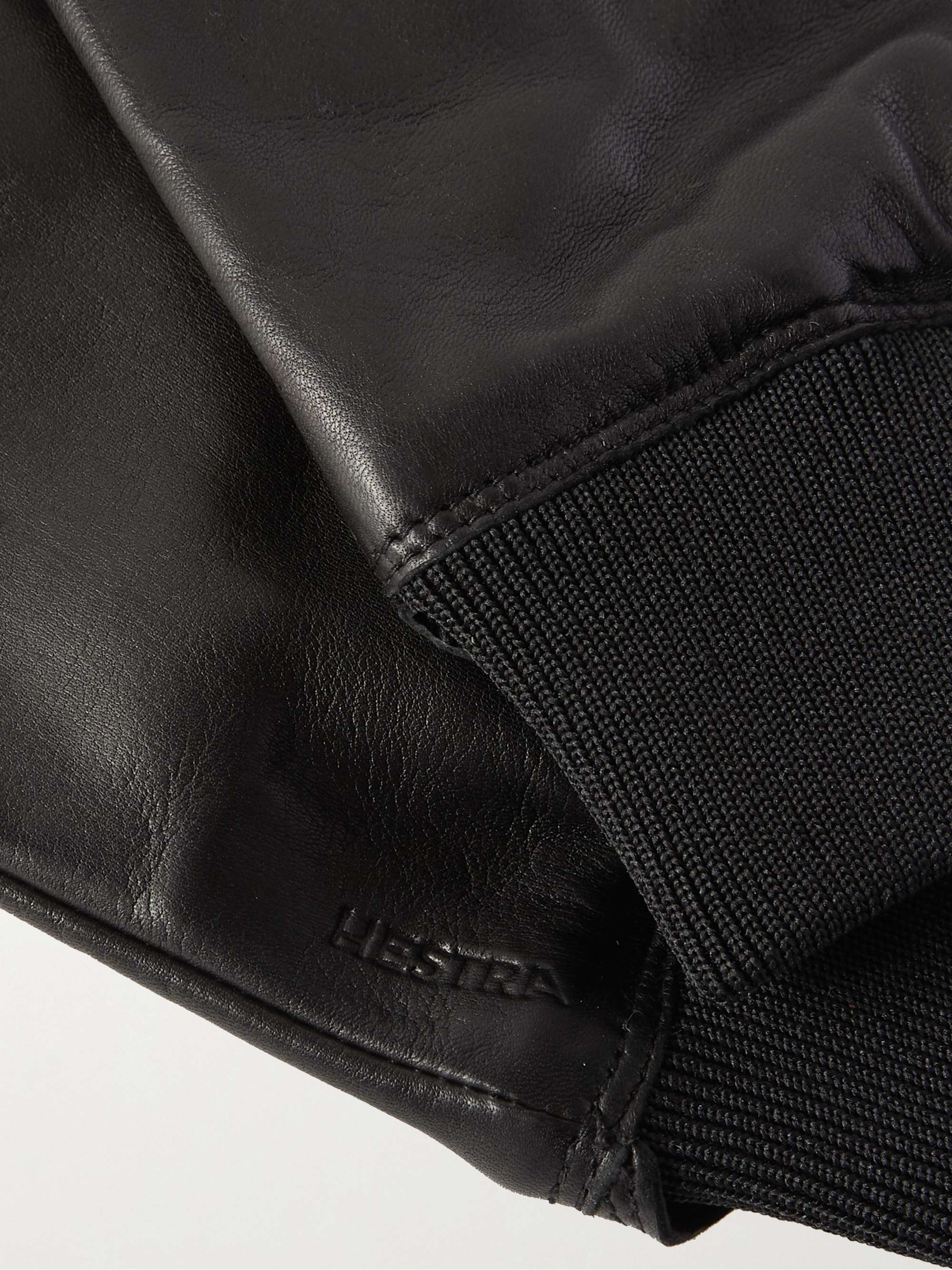 HESTRA Adrian Leather and Wool-Blend Gloves