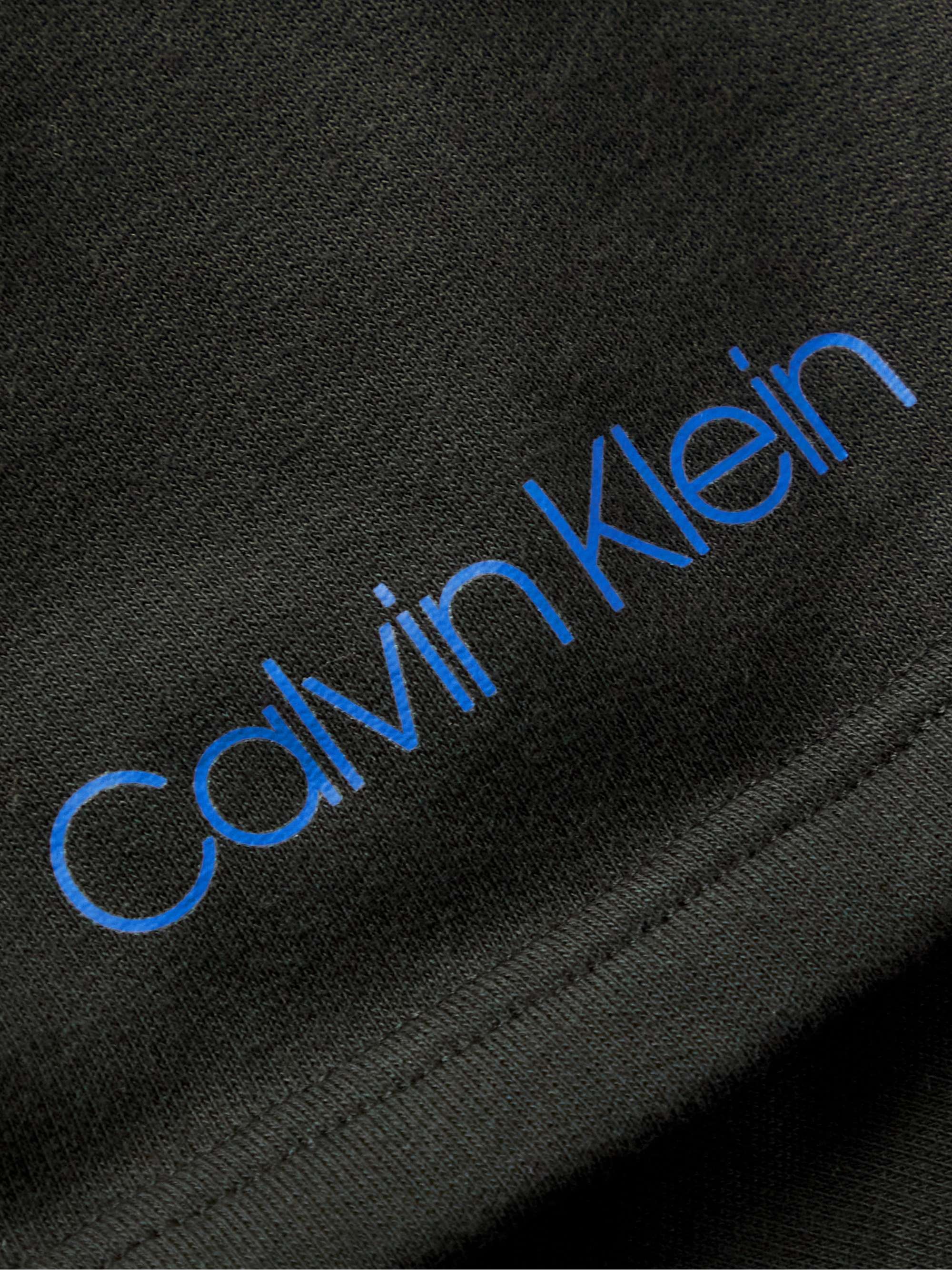 CALVIN KLEIN UNDERWEAR Slim-Fit Loopback Stretch-Cotton Jersey Drawstring Shorts