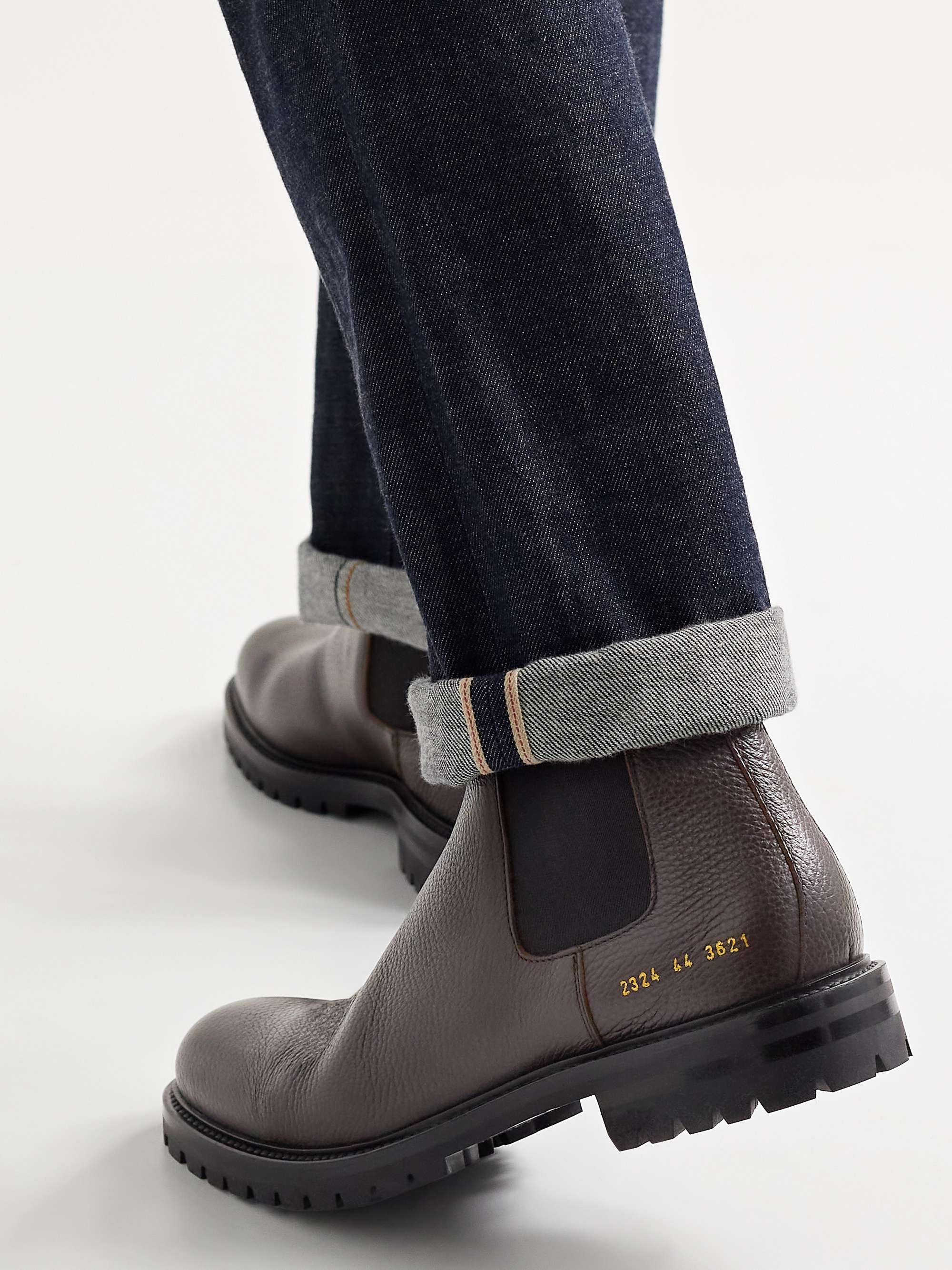 COMMON PROJECTS Full-Grain Leather Chelsea Boots