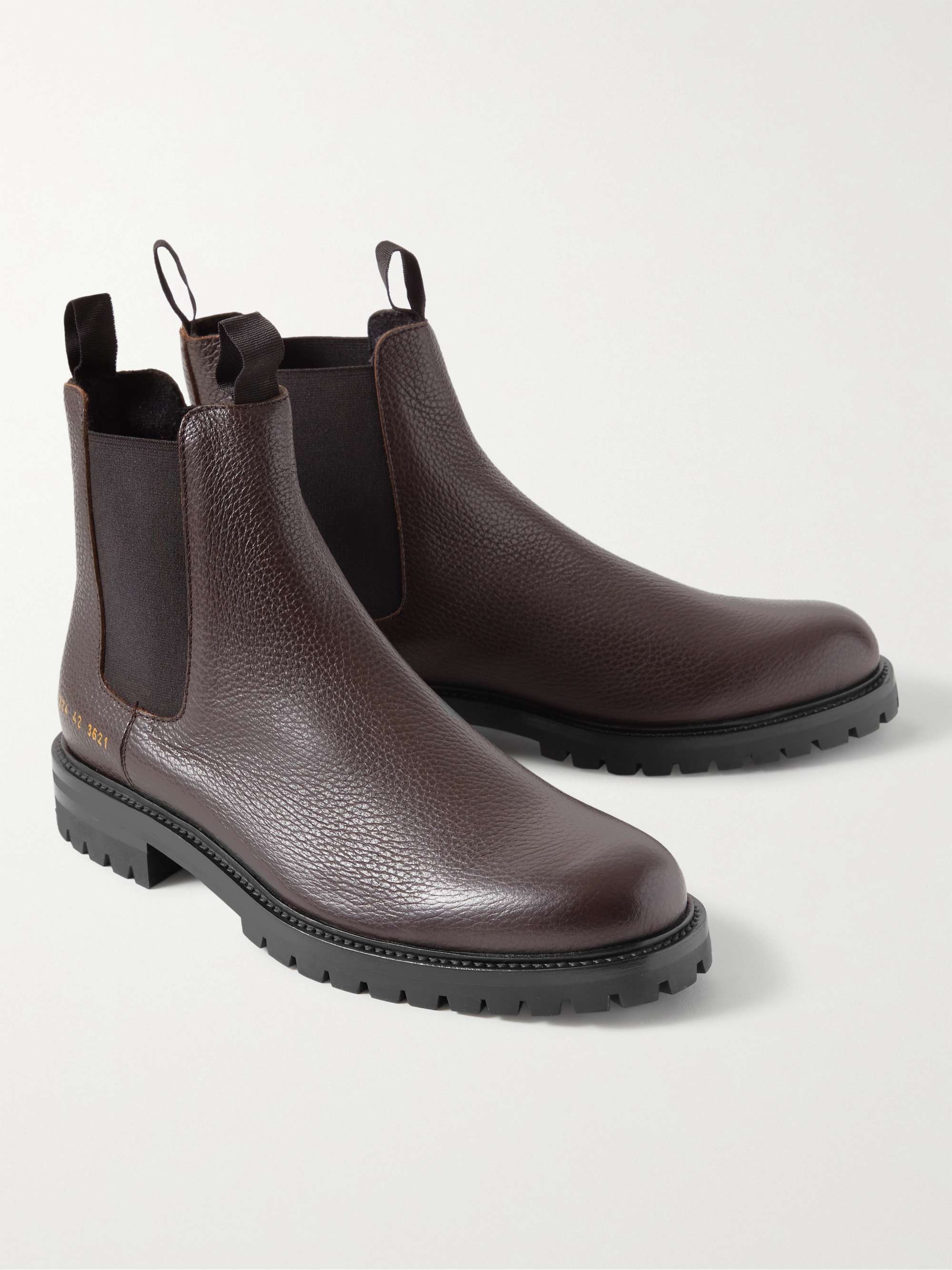 COMMON PROJECTS Full-Grain Leather Chelsea Boots