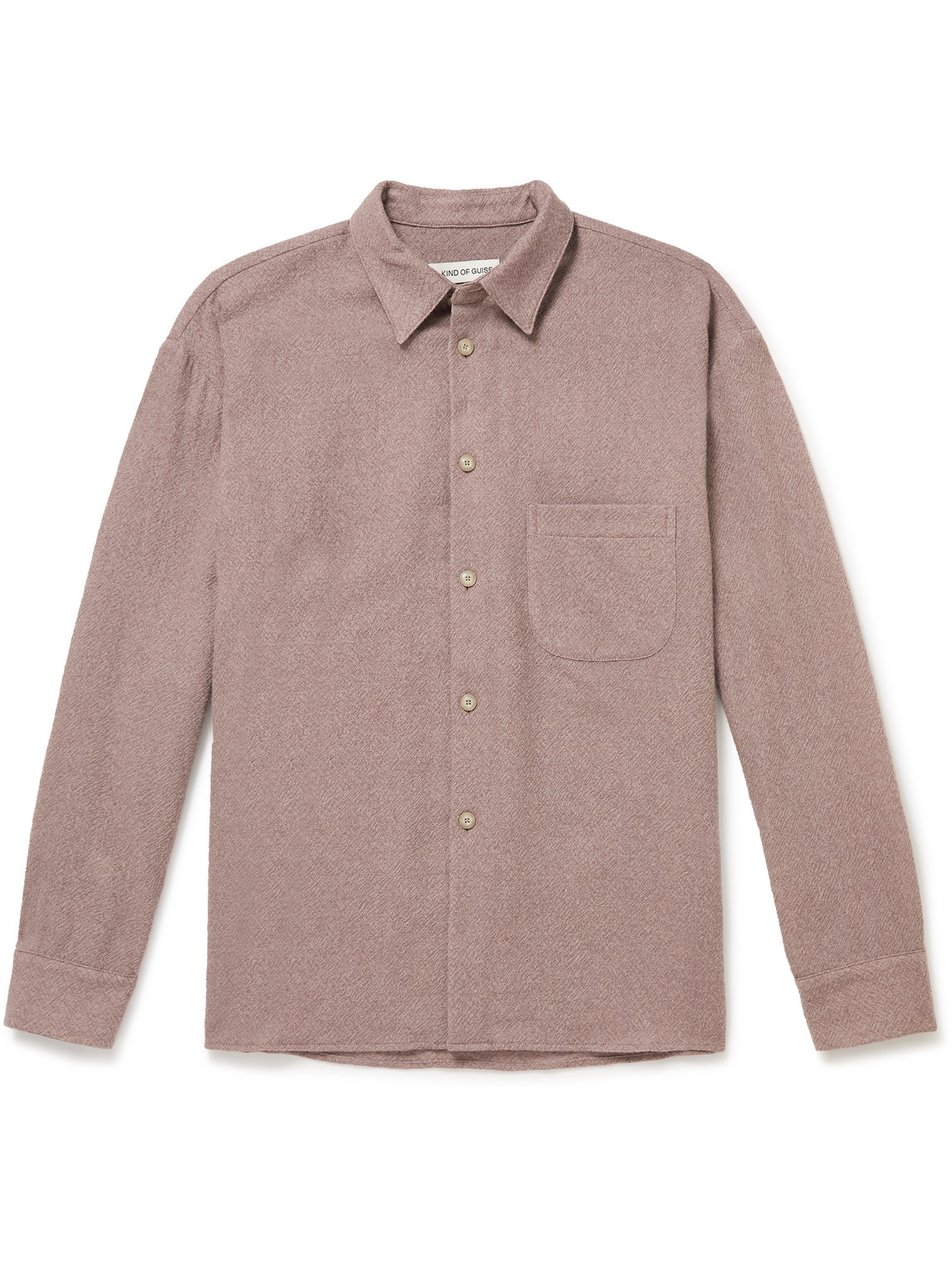A Kind Of Guise Gusto Virgin Wool Shirt In Pink