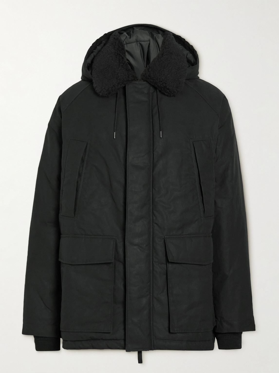 A Kind Of Guise Gori Faux Fur-trimmed Padded Cotton Parka In Black