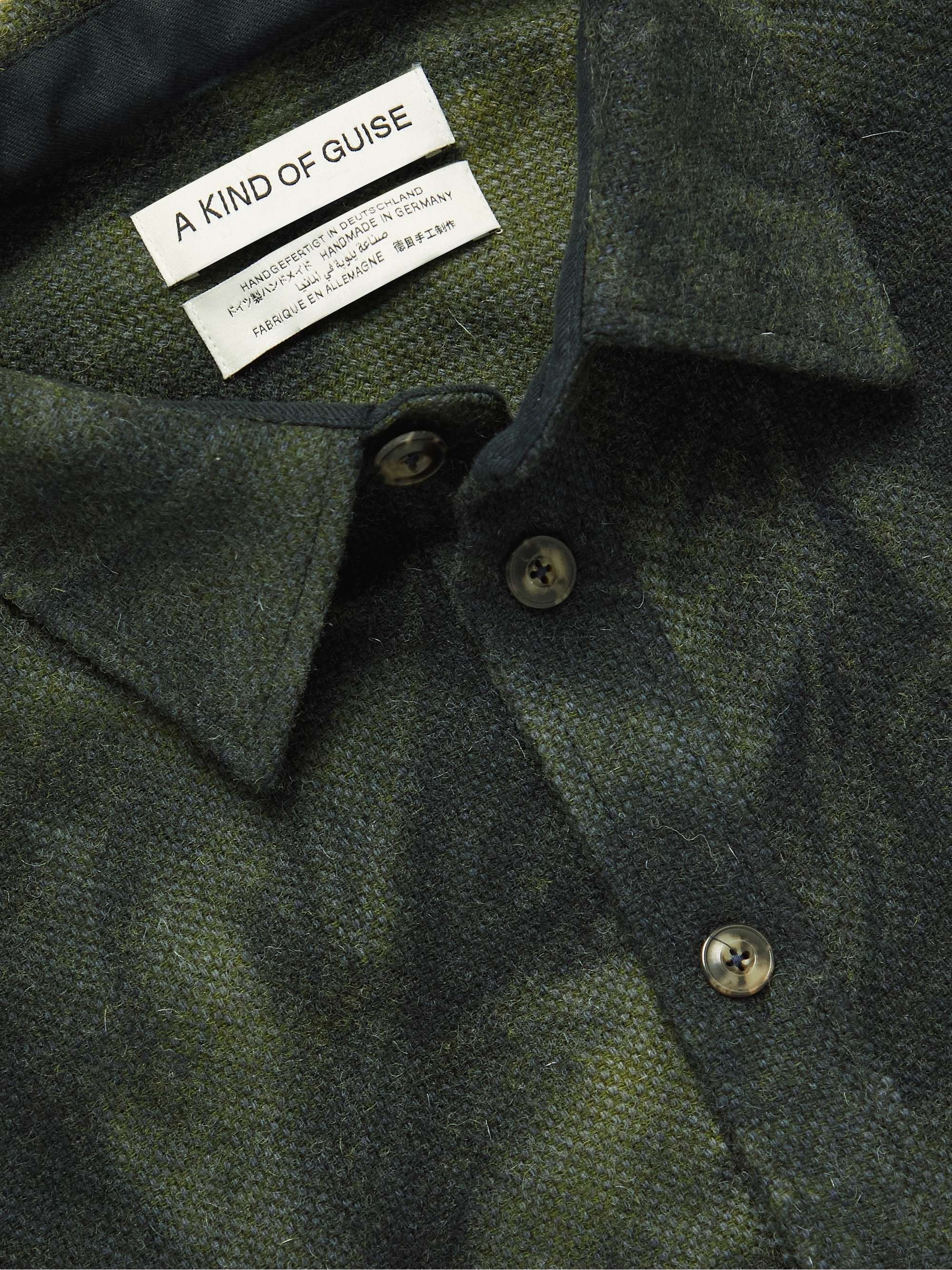 A KIND OF GUISE Dullu Tie-Dyed Virgin Wool-Flannel Overshirt