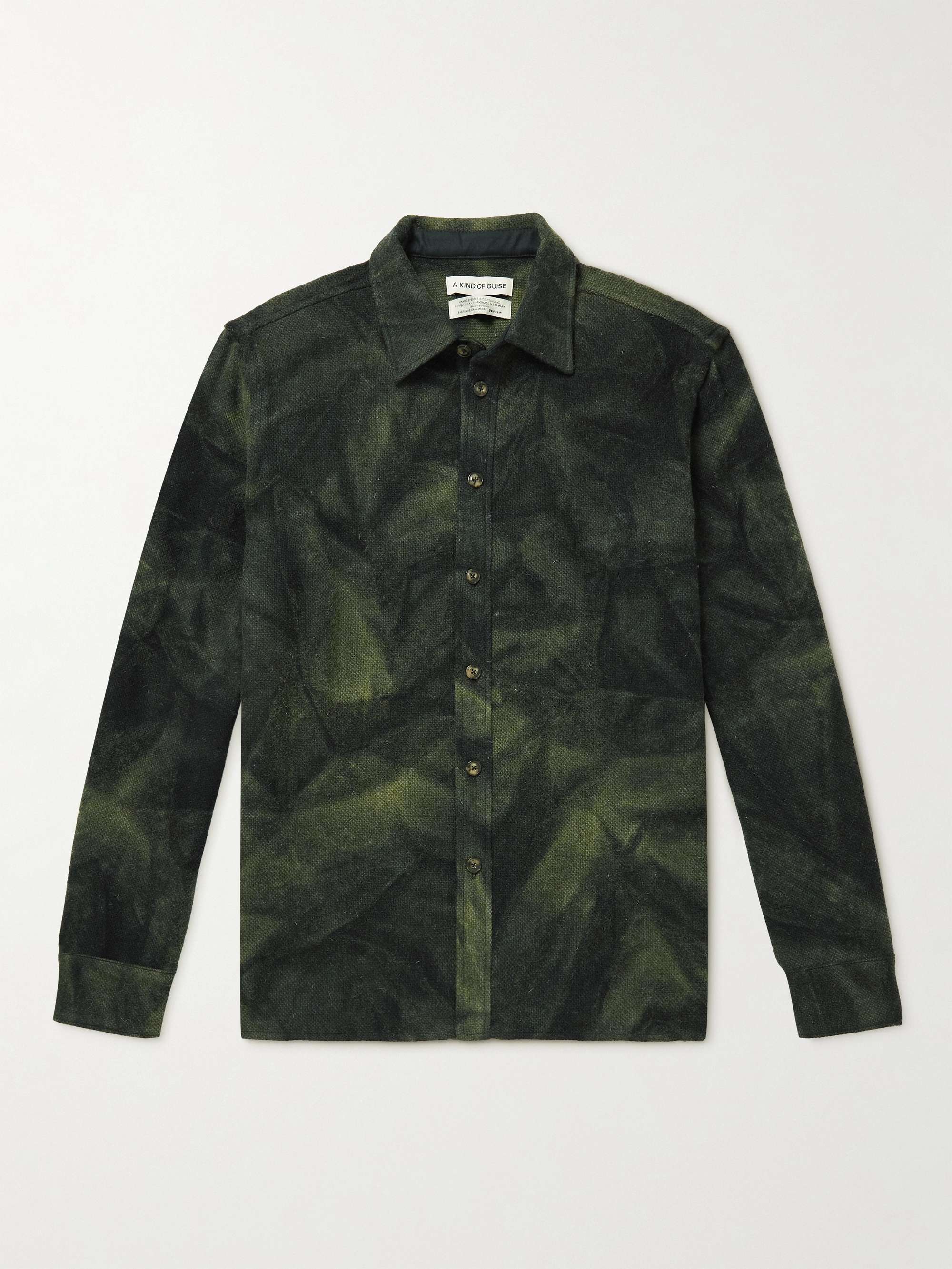 A KIND OF GUISE Dullu Tie-Dyed Virgin Wool-Flannel Overshirt