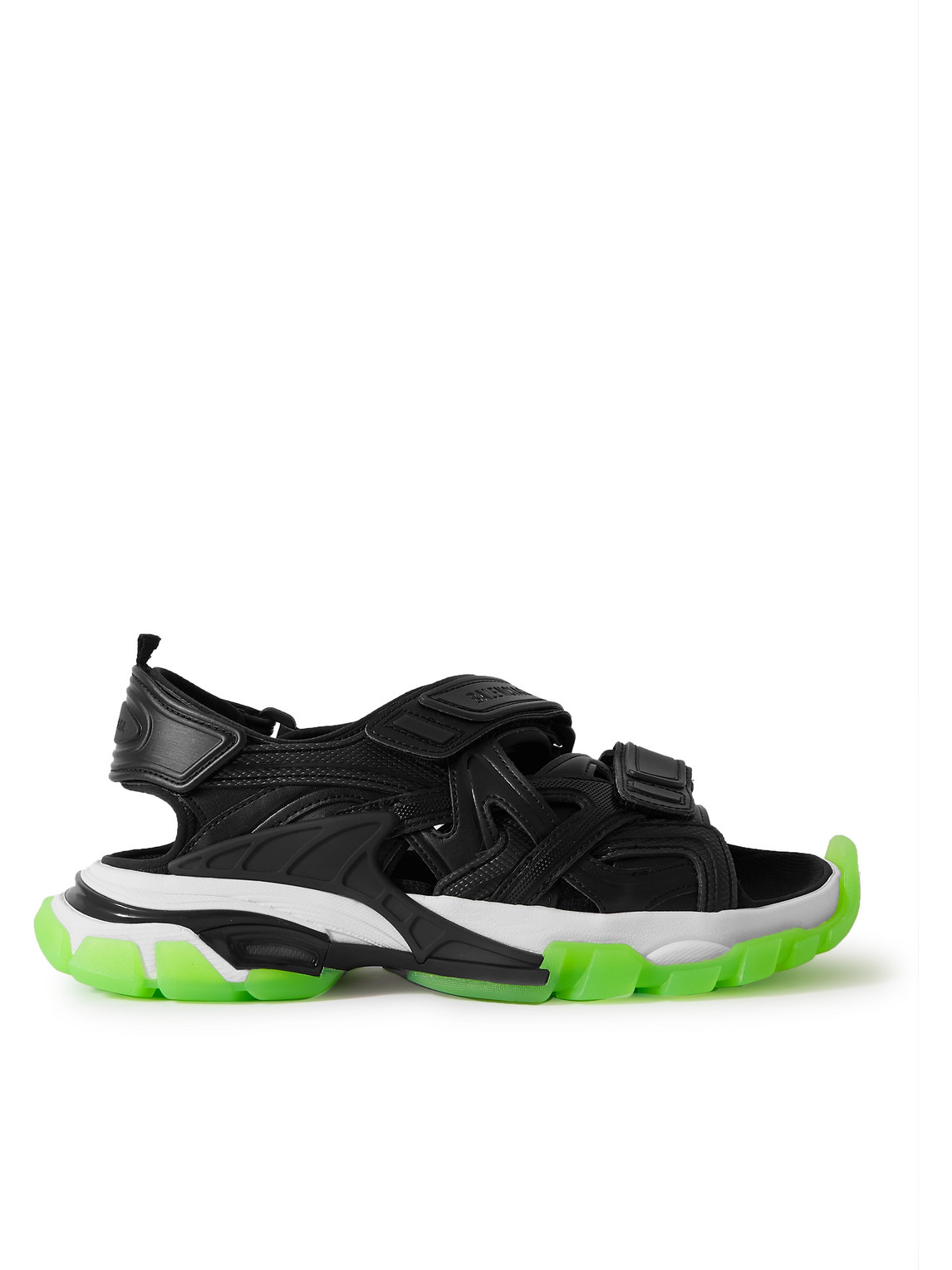 Balenciaga Neoprene And Clearsole Sandals, Brand 41 (us Size 8) In Noir/green | ModeSens