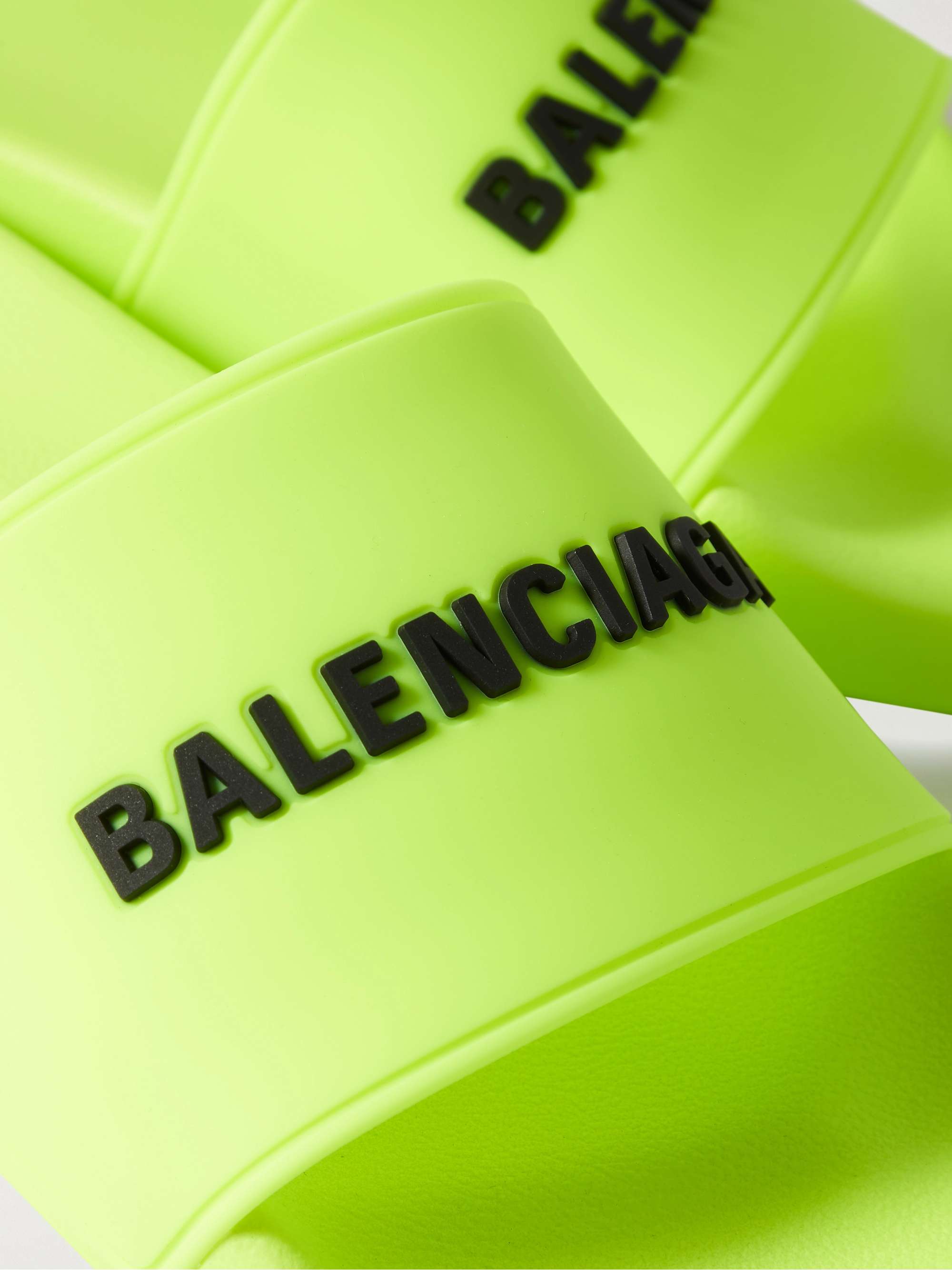 BALENCIAGA Logo-Detailed Rubber Slides