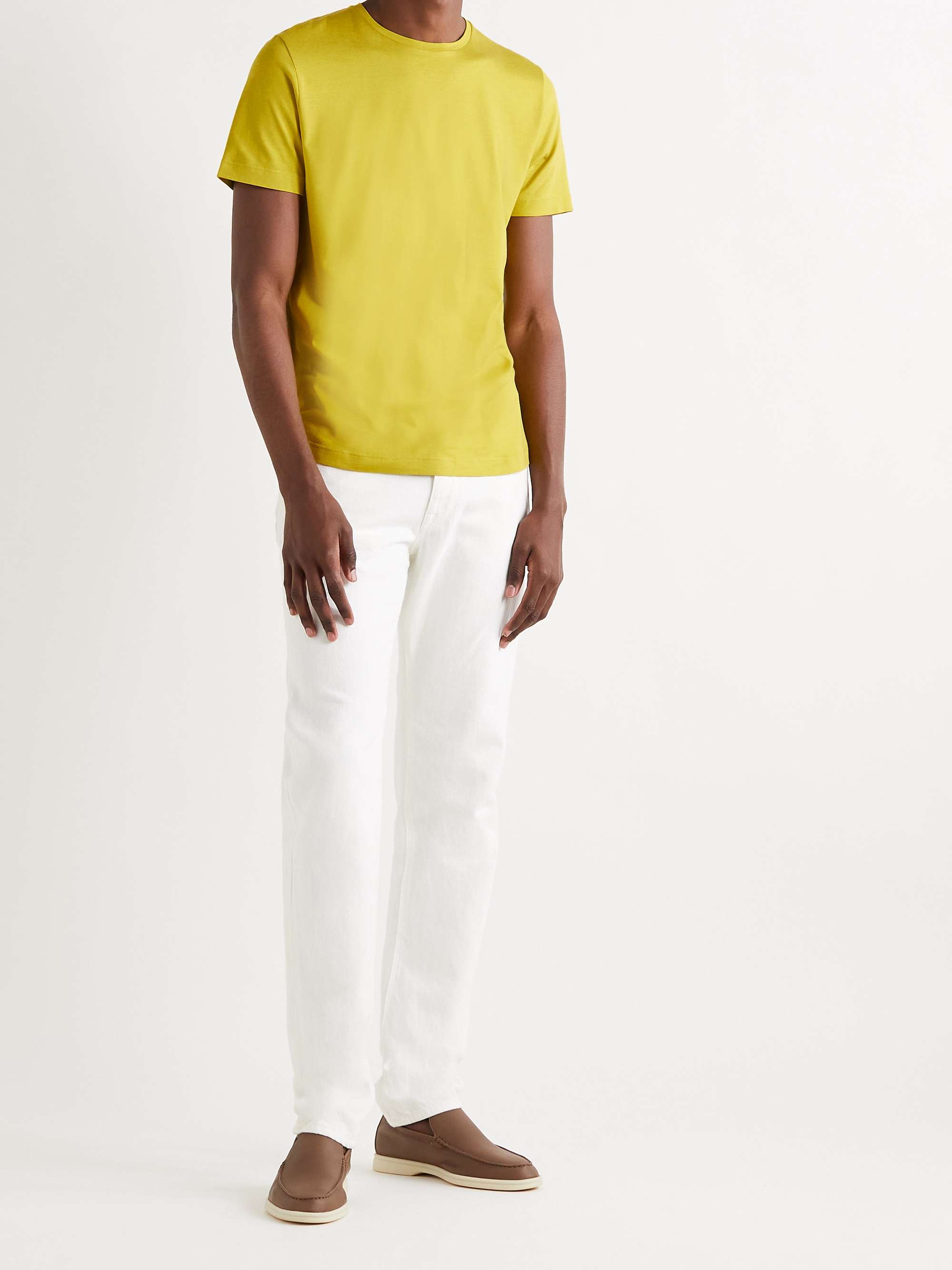 LORO PIANA Slim-Fit Silk and Cotton-Blend Jersey T-Shirt