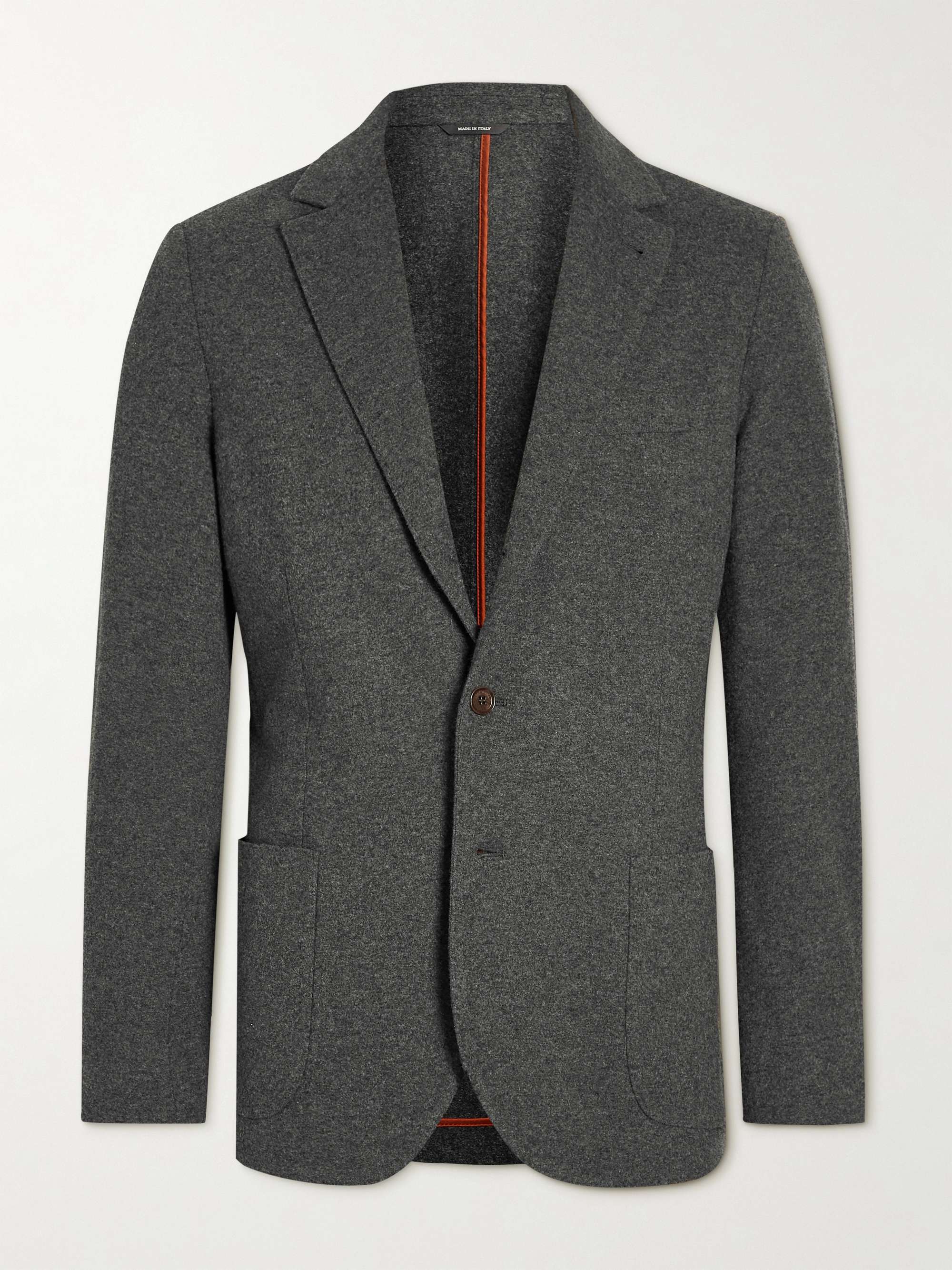 LORO PIANA Slim-Fit Unstructured Virgin Wool and Cashmere-Blend Jersey Blazer