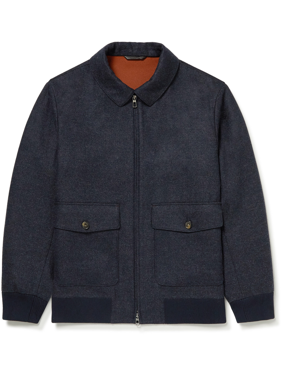 Caldwell Rain System Virgin Wool and Cashmere-Blend Bomber Jacket
