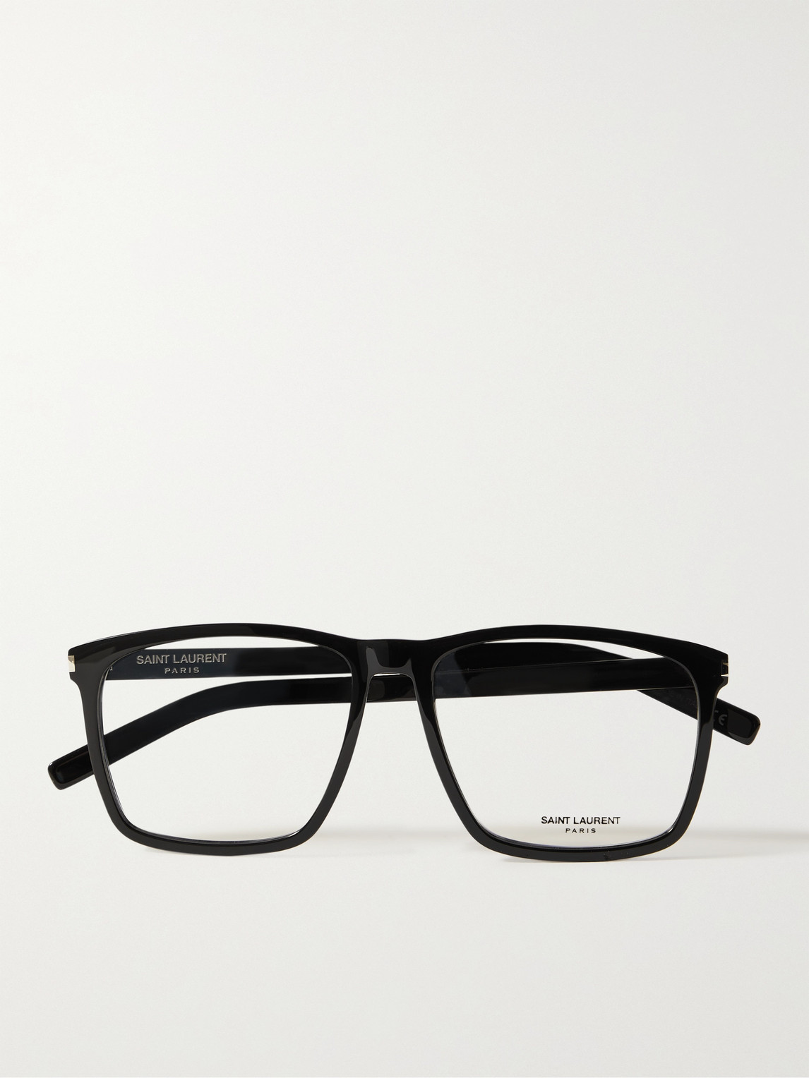 Saint Laurent Sqare-frame Acetate Optical Glasses In Black