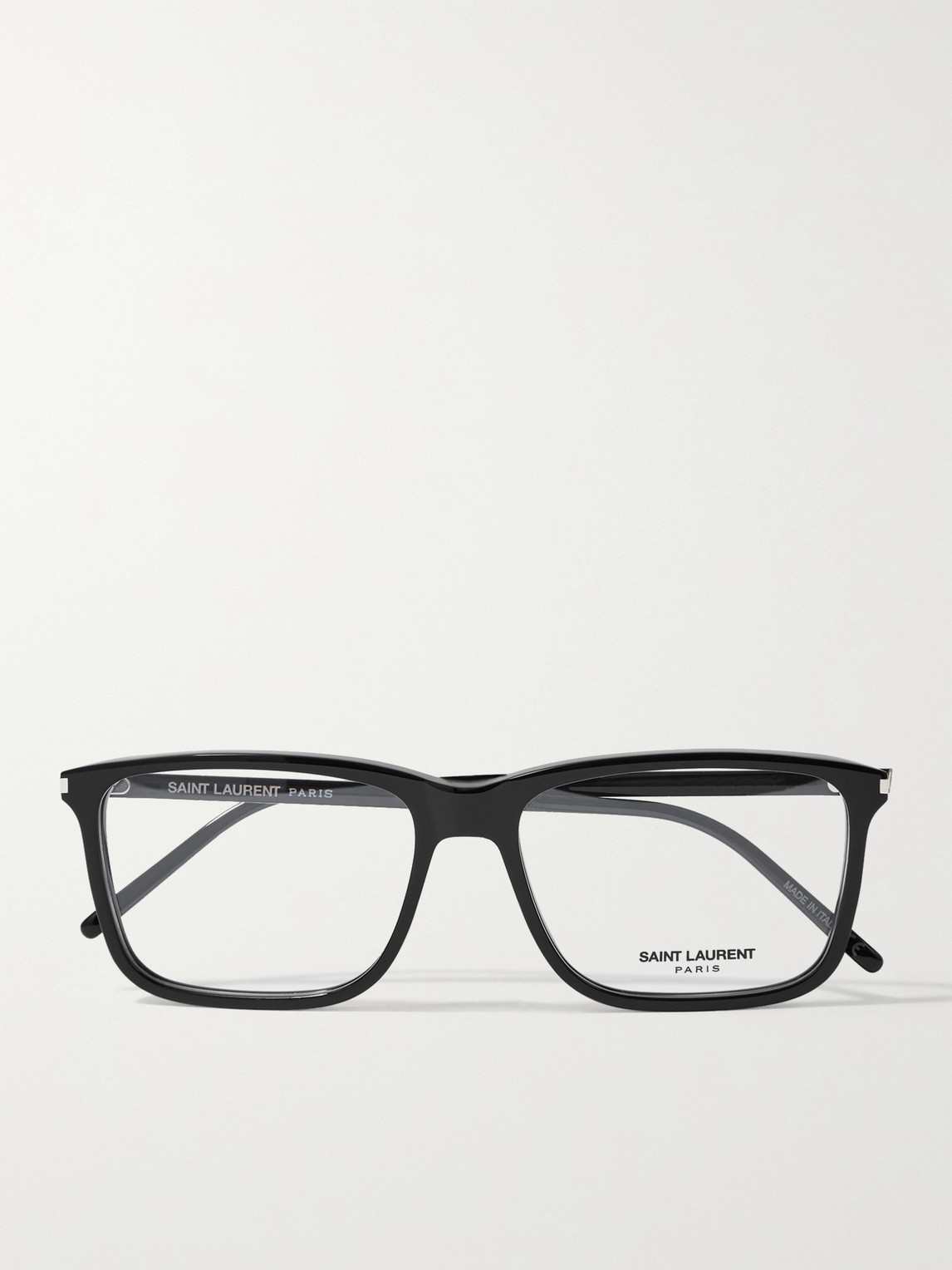 Saint Laurent Rectangular-frame Acetate Optical Glasses In Black