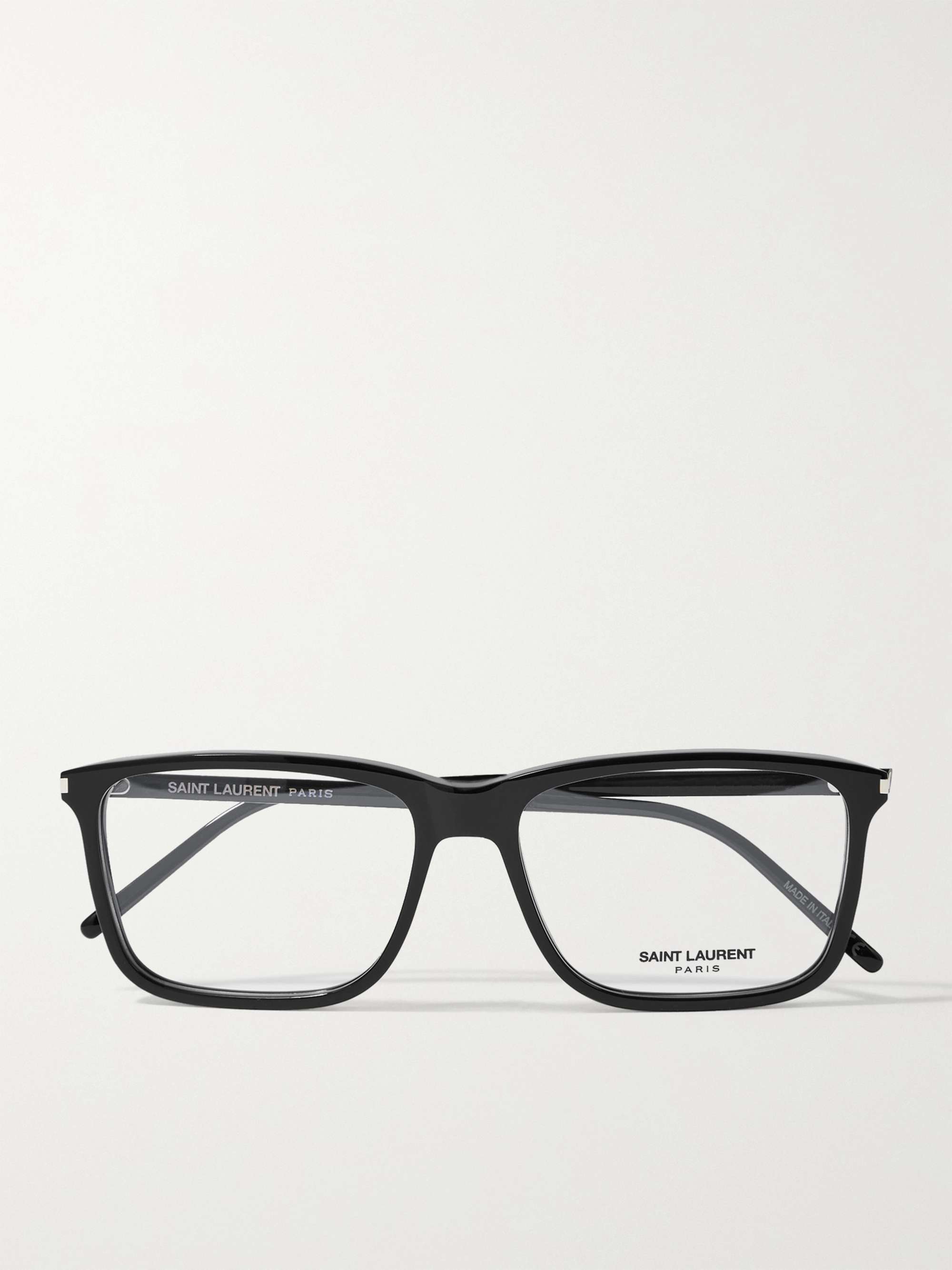 SAINT LAURENT EYEWEAR Rectangular-Frame Acetate Optical Glasses