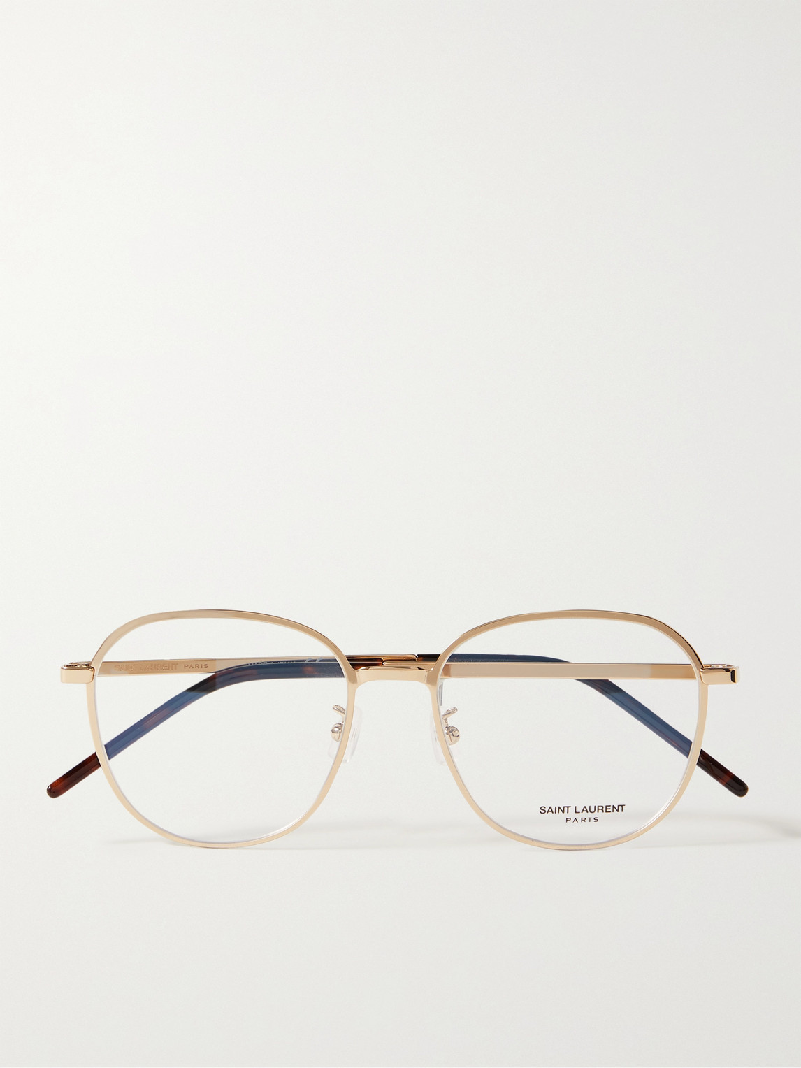 Saint Laurent Round-frame Gold-tone Optical Glasses