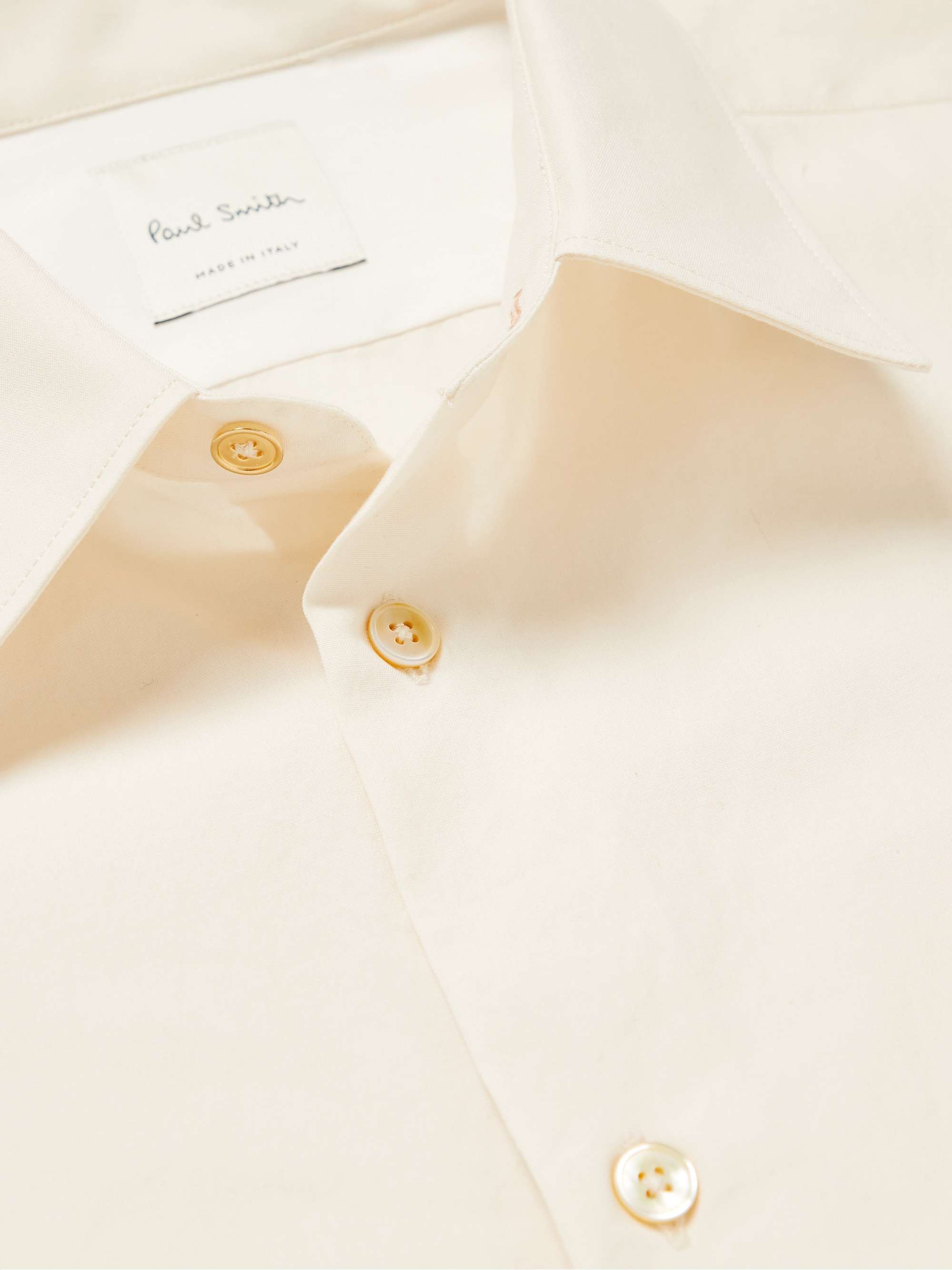 PAUL SMITH Logo-Embroidered Cotton Shirt