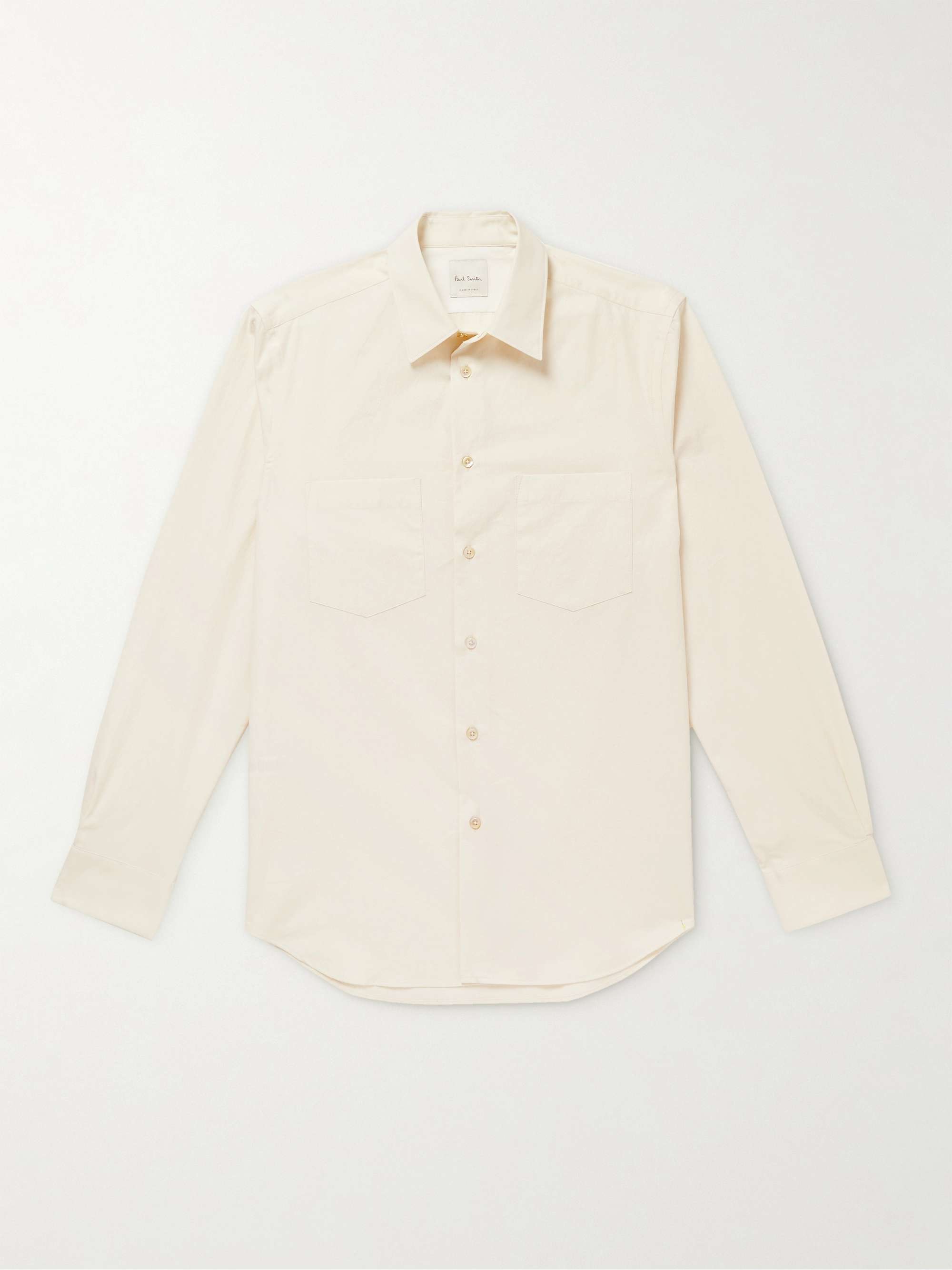 PAUL SMITH Logo-Embroidered Cotton Shirt