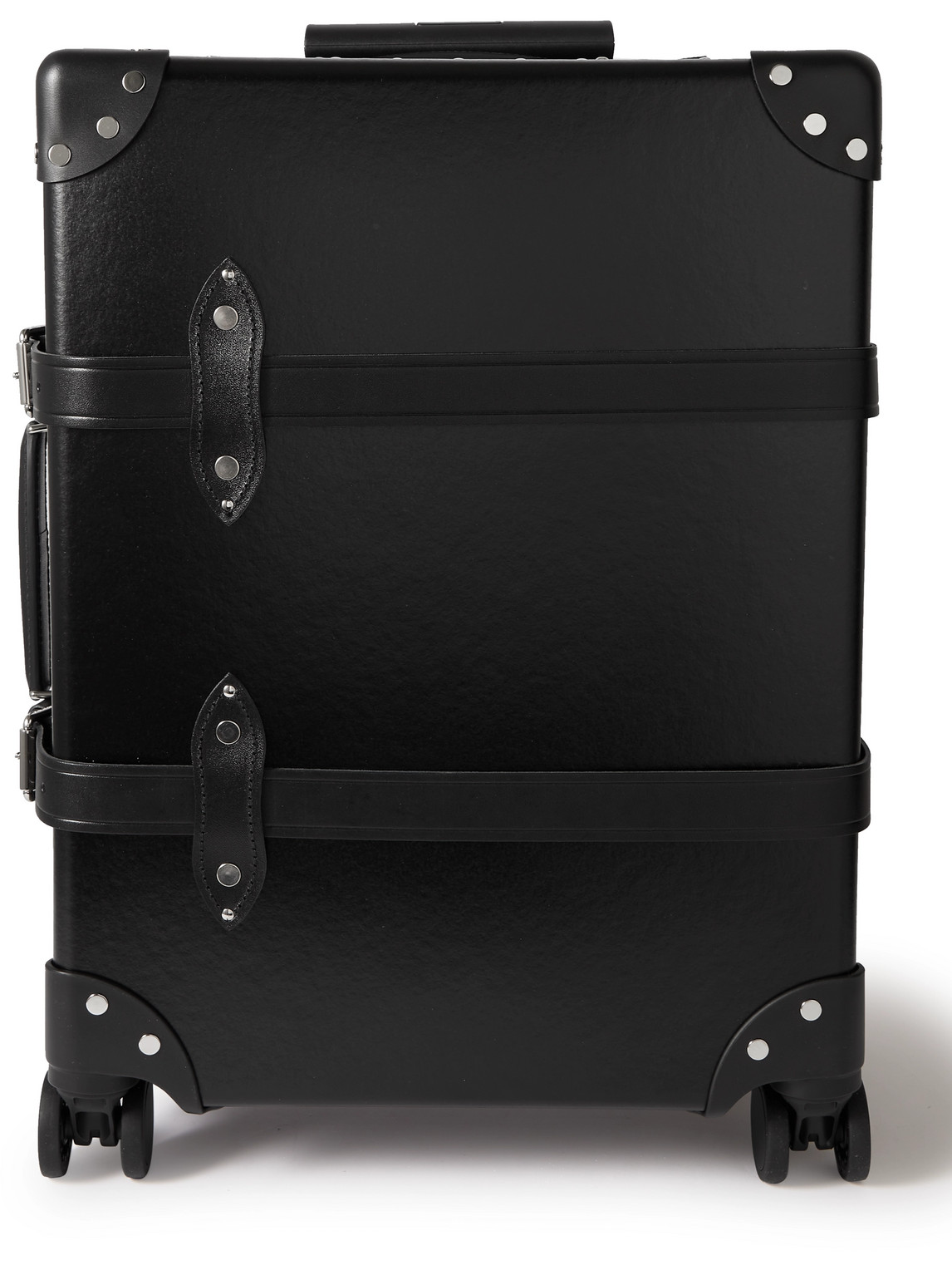 Globe-trotter Centenary 20&quot;&quot; Leather-trimmed Carry-on Suitcase In Black