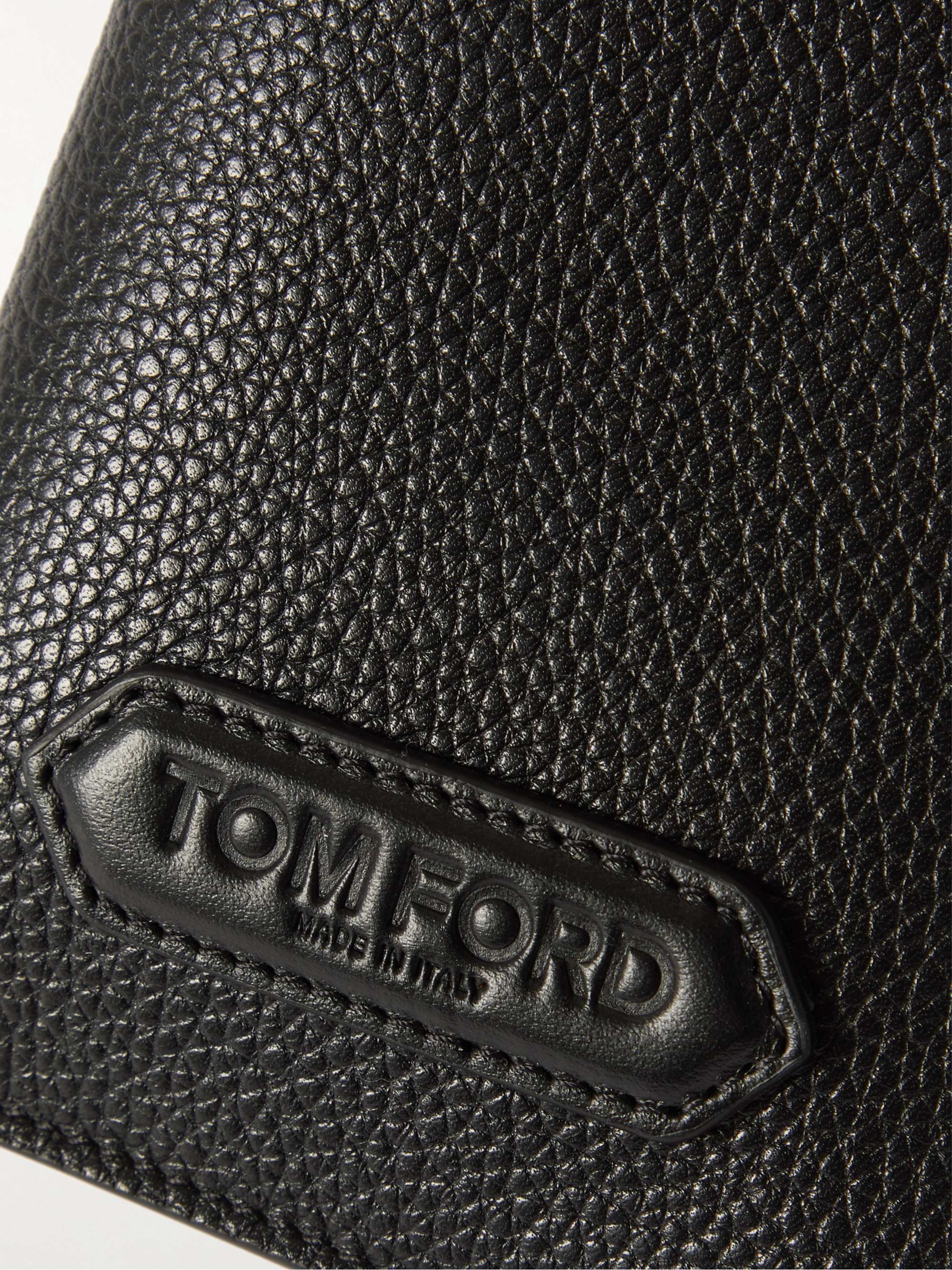 TOM FORD Full-Grain Leather Sunglasses Pouch with Lanyard