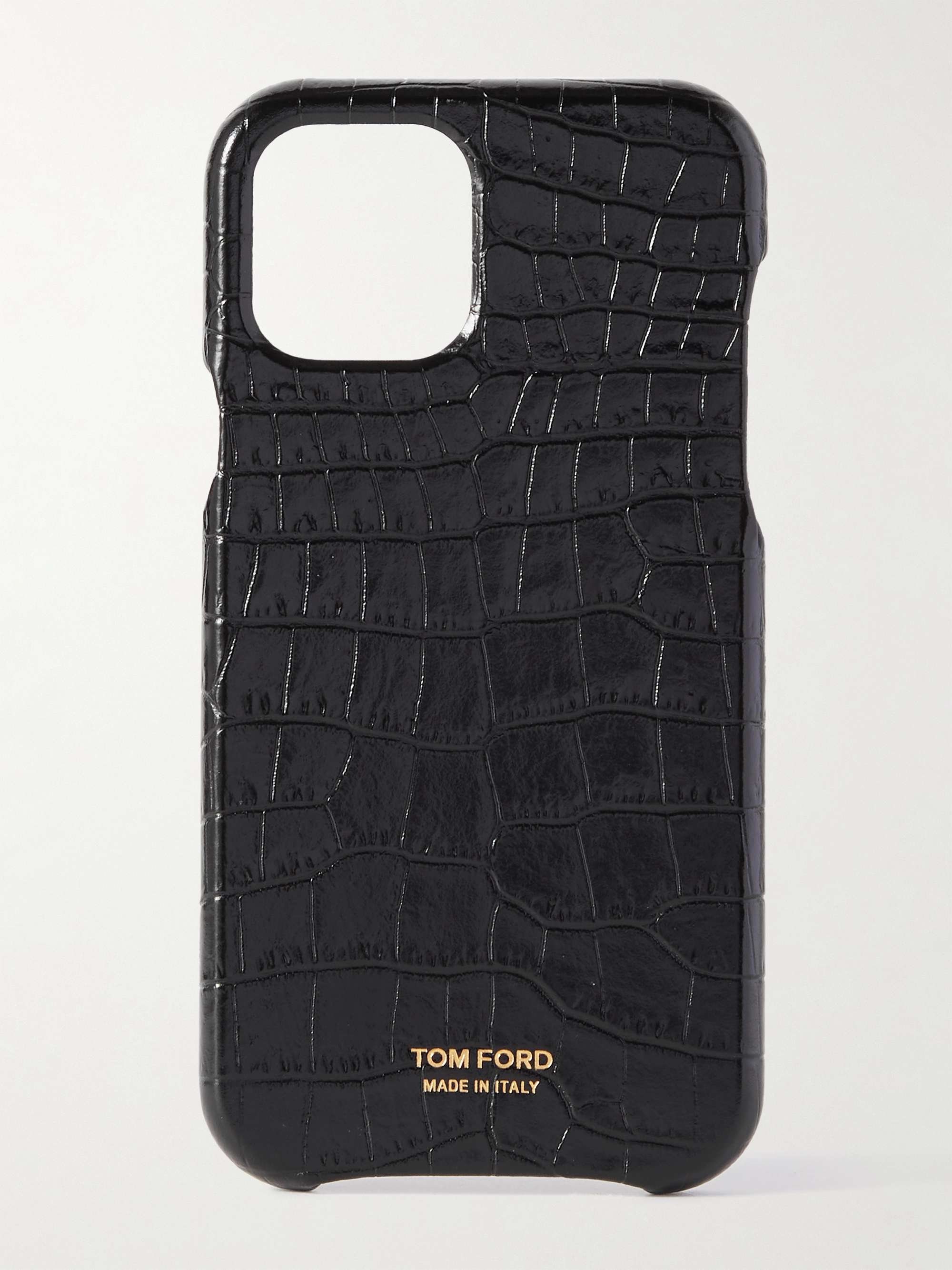 TOM FORD Croc-Effect Leather iPhone 12 Pro Case