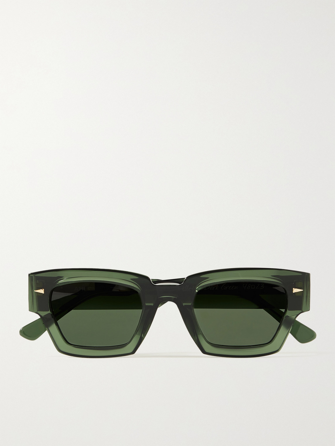 Ahlem Villette Rectangle-frame Acetate Sunglasses In Green