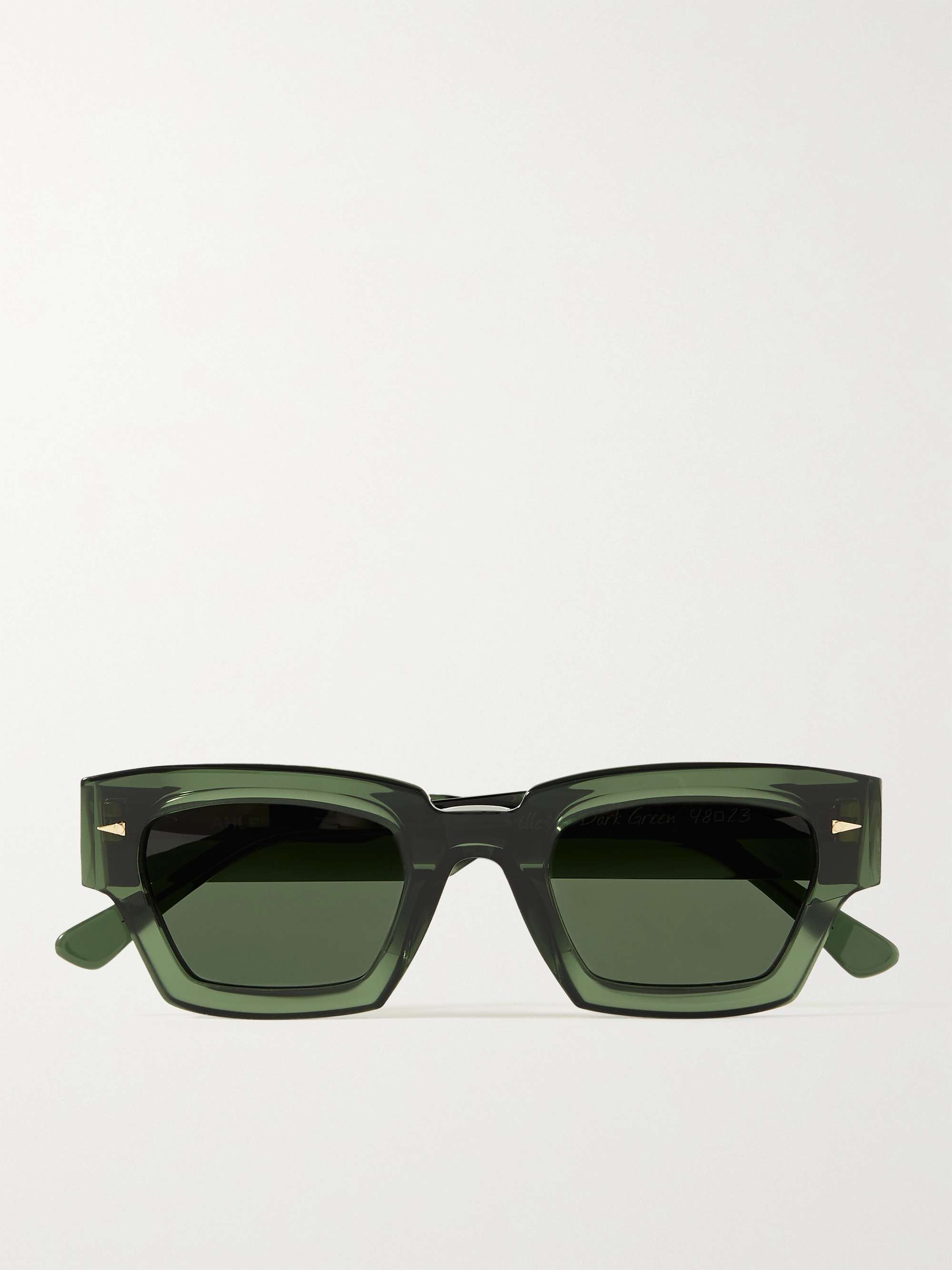 AHLEM Villette Rectangle-Frame Acetate Sunglasses