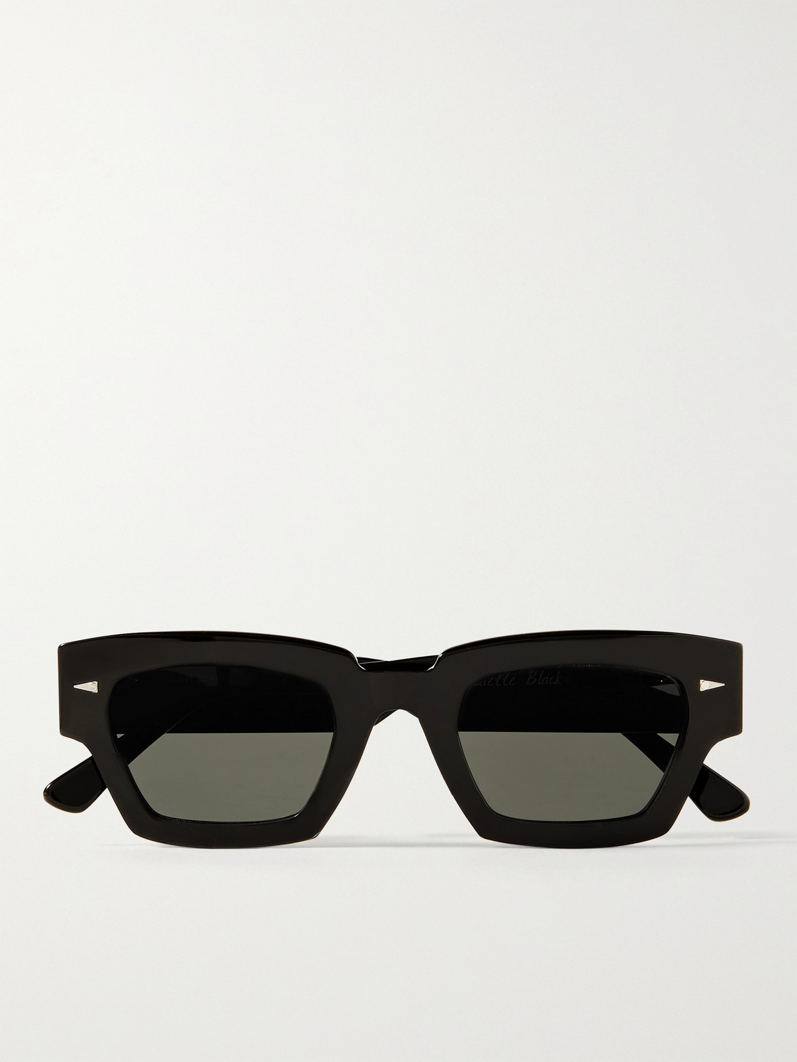 Ahlem Villette Rectangle-frame Acetate Sunglasses In Black