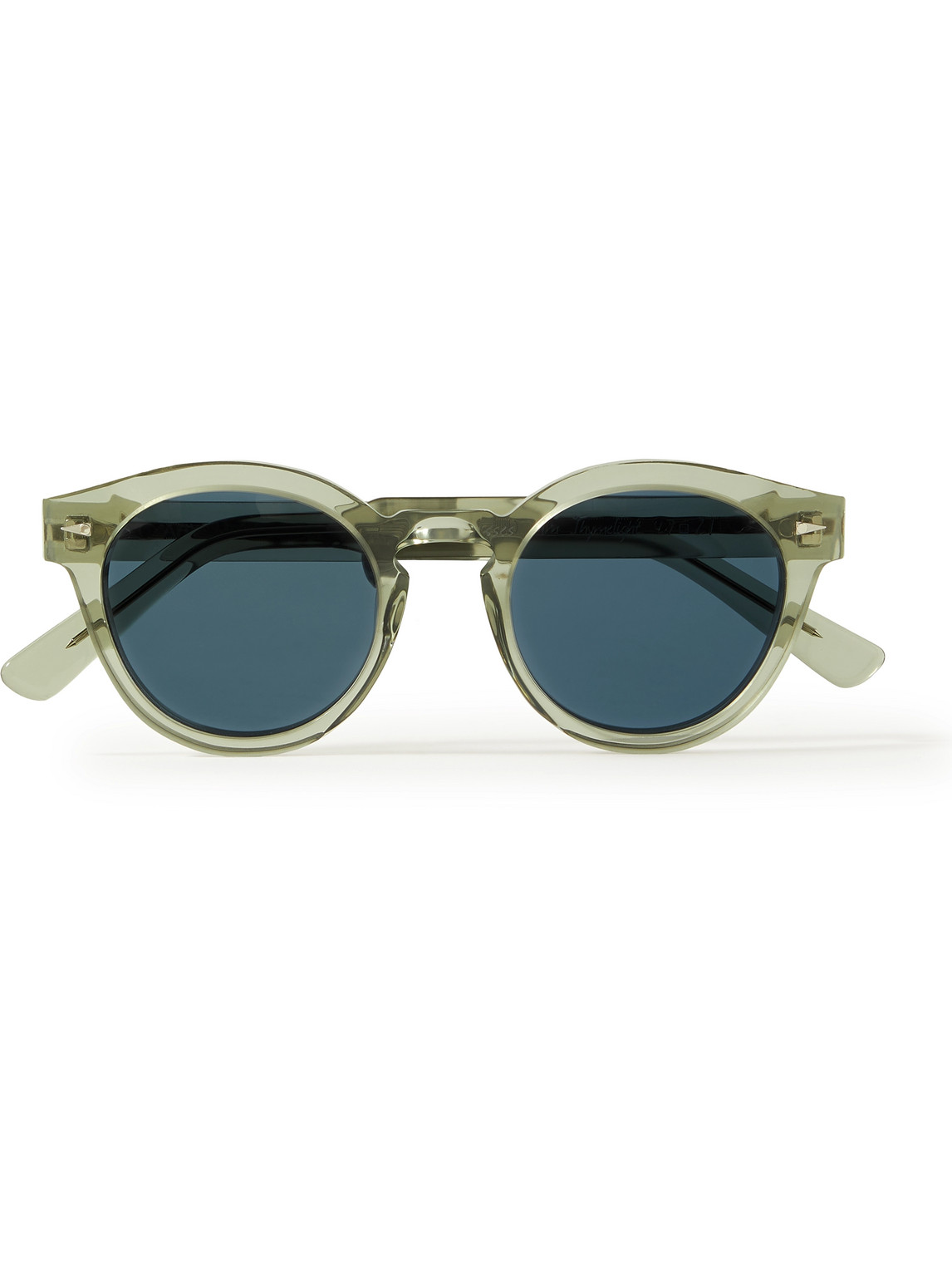 Ahlem Abbesses Round-frame Acetate Sunglasses In Green