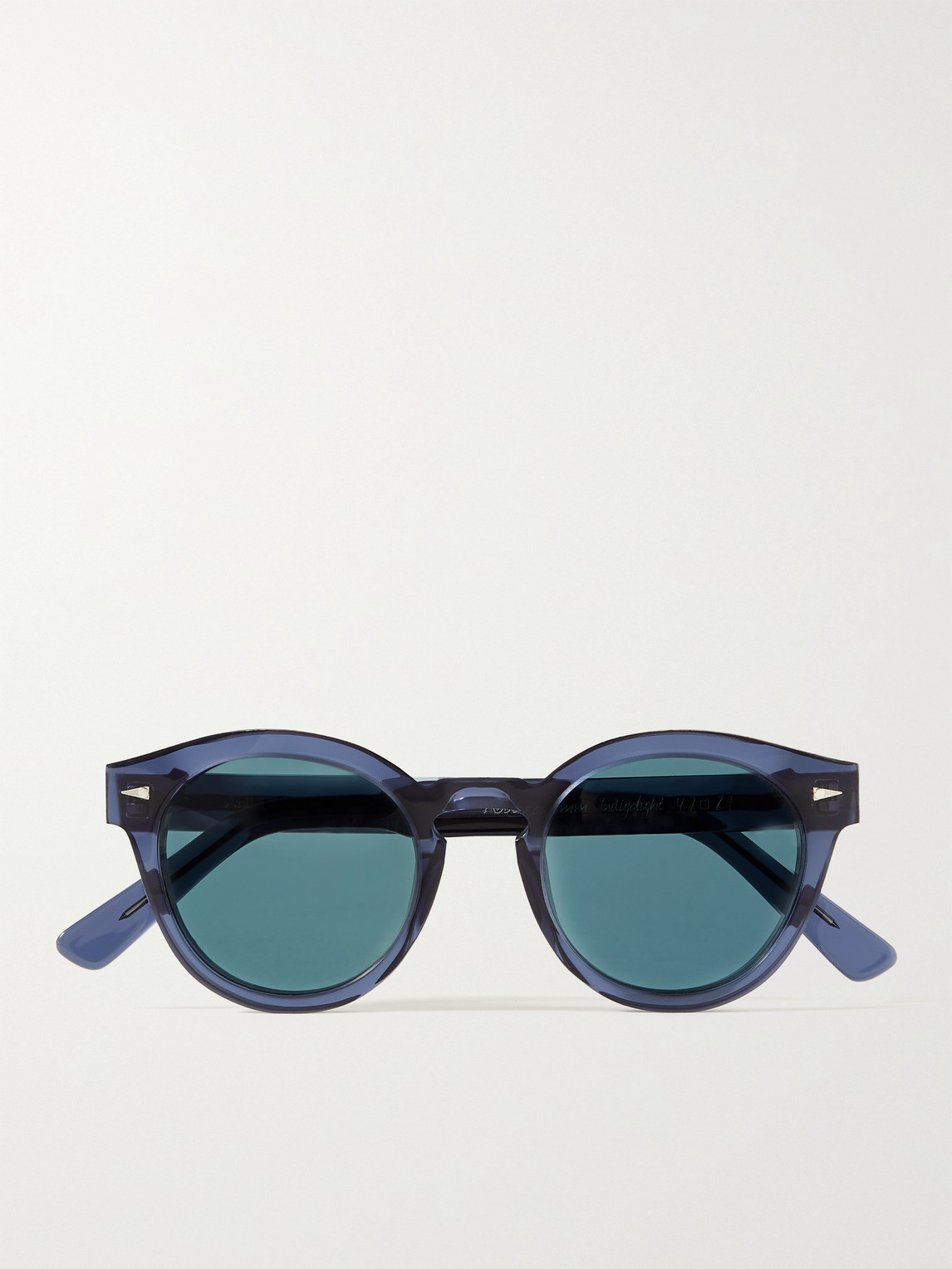 Ahlem Abbesses Round-frame Acetate Sunglasses In Blue