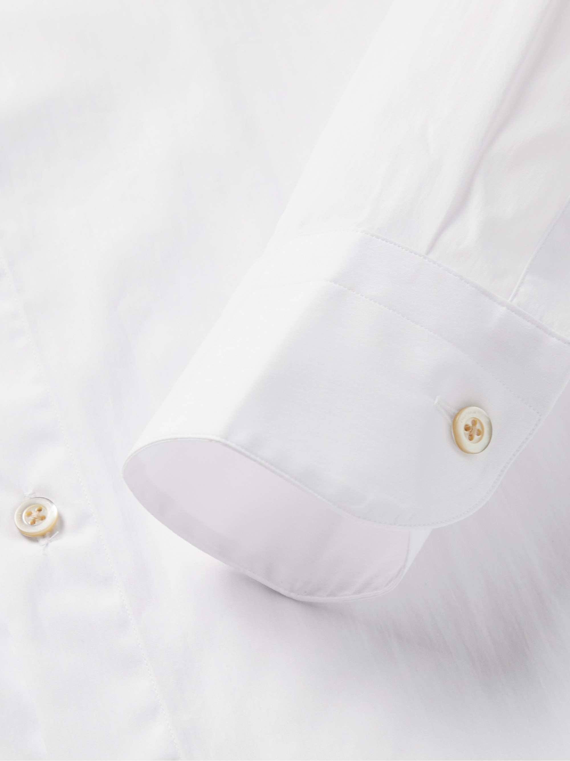 BOGLIOLI Grandad-Collar Cotton-Poplin Shirt