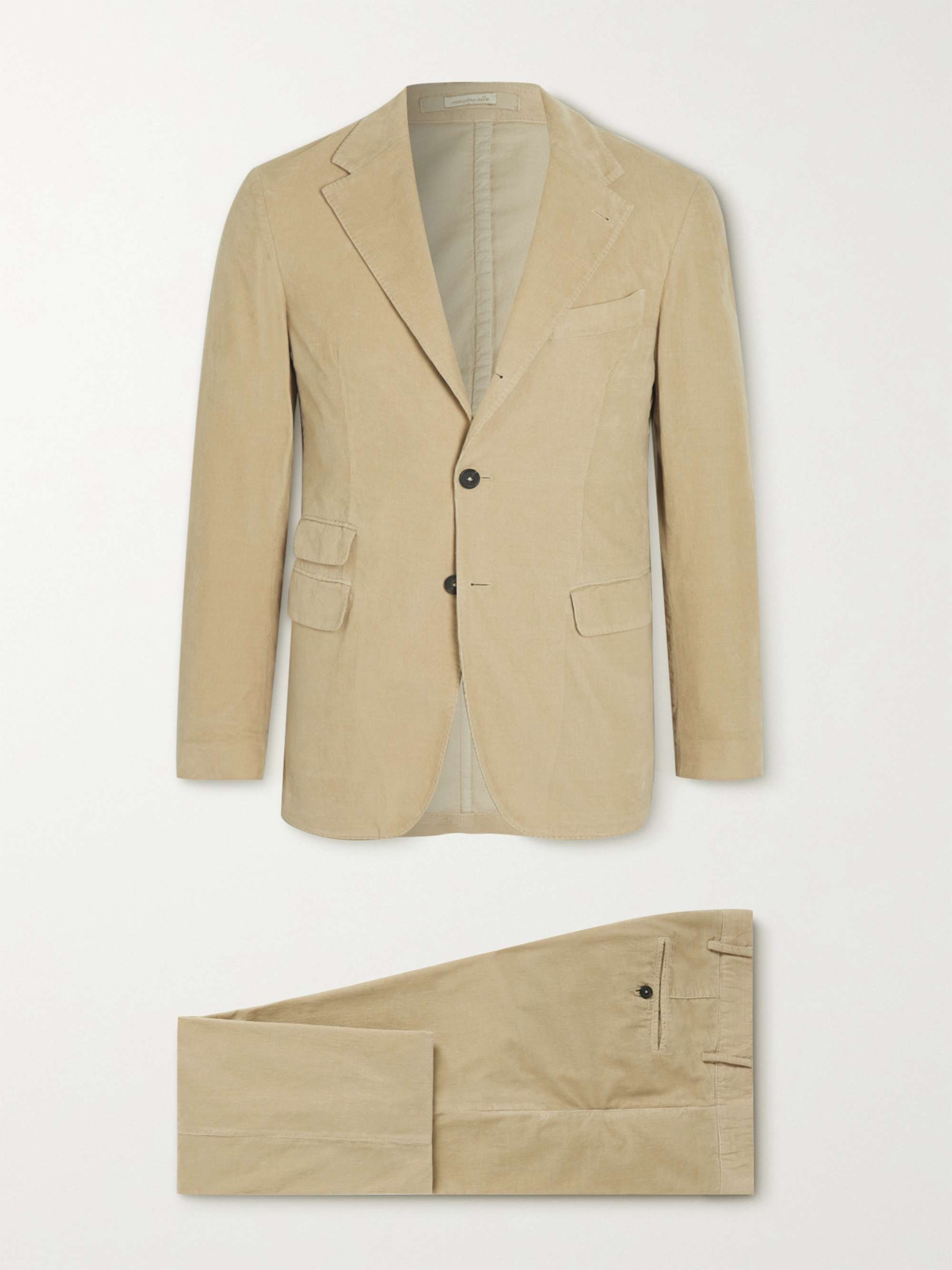 MASSIMO ALBA Sloop Slim-Fit Cotton-Corduroy Suit