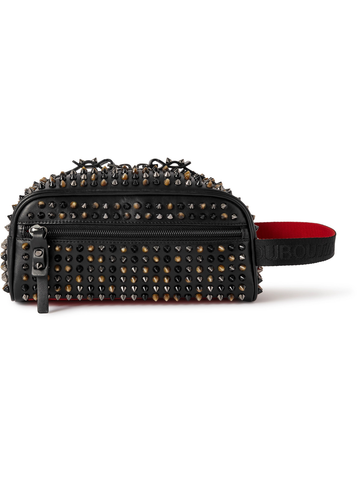 Christian Louboutin Loubideal Studded Rubber-trimmed Shell And