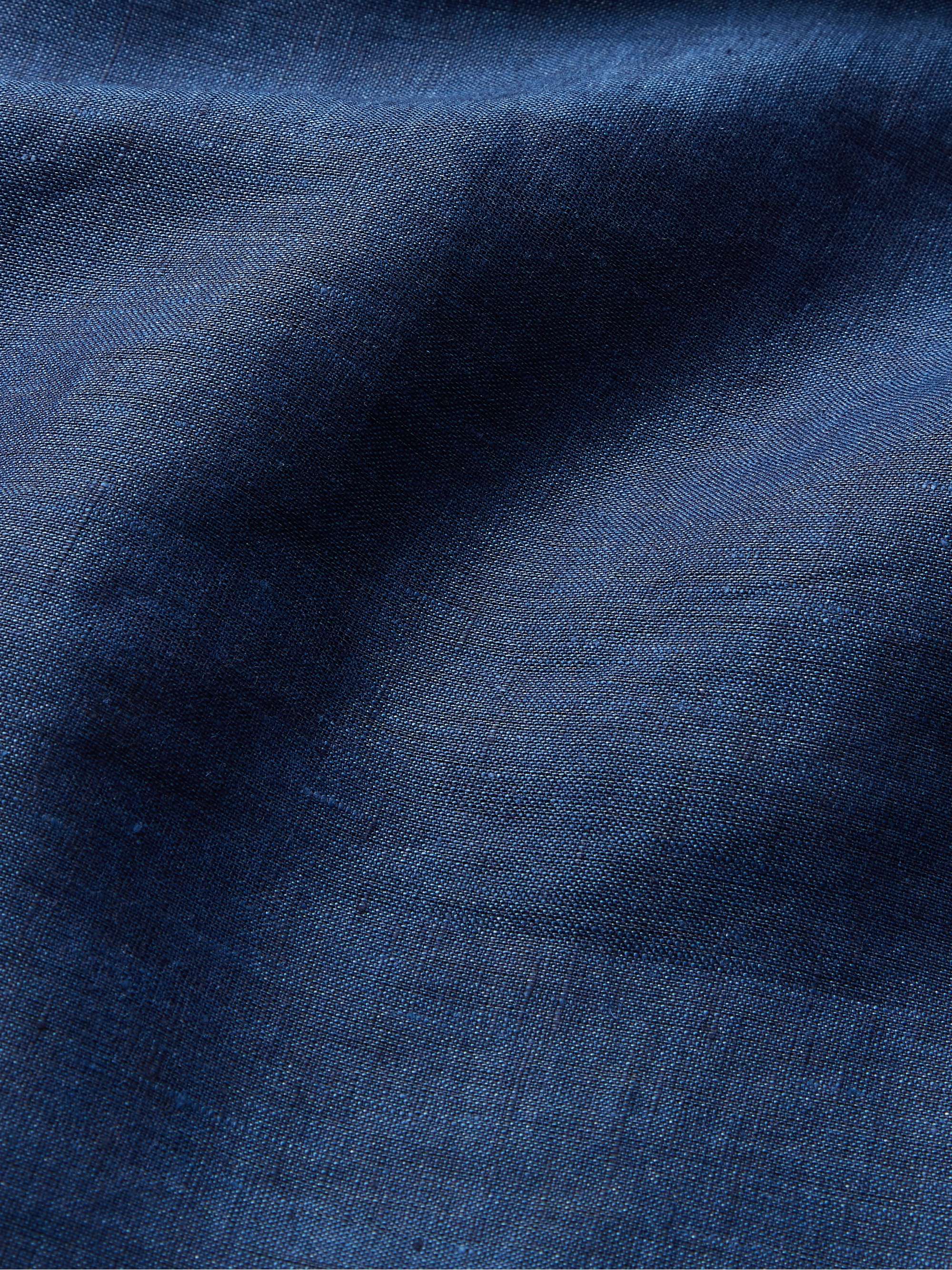 ERMENEGILDO ZEGNA Button-Down Collar Linen Shirt
