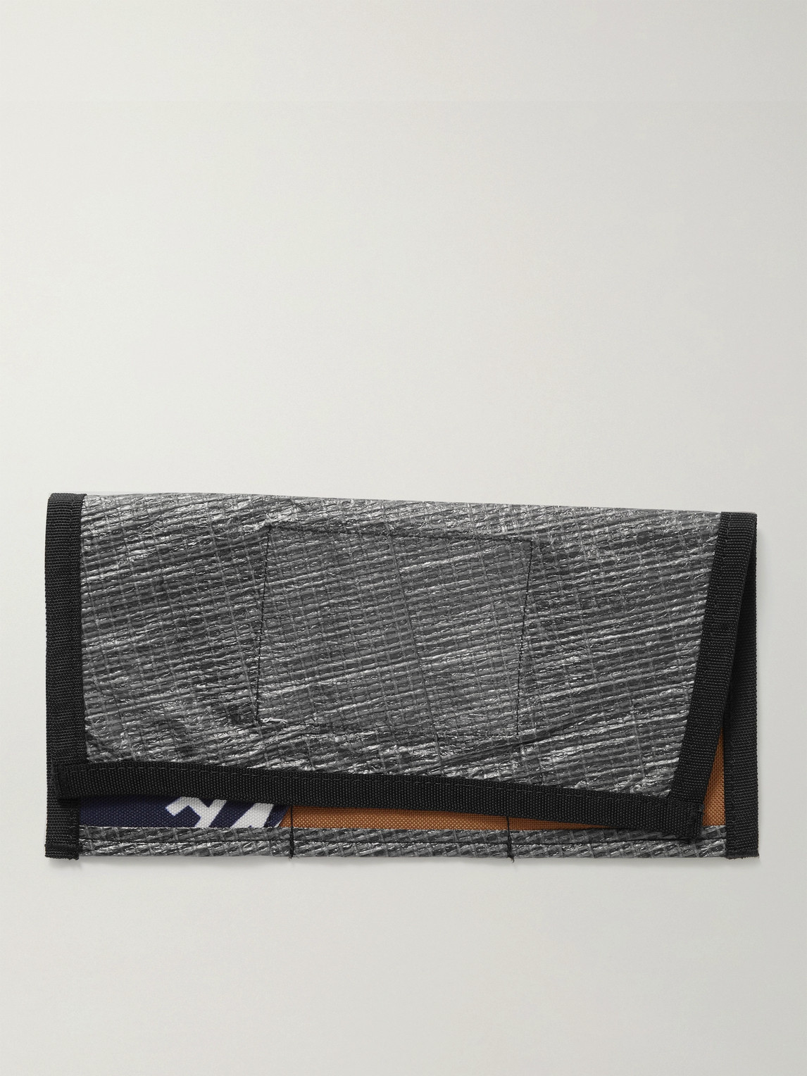 Herschel Supply Co Re-sail Patchwork Recycled Shell And Canvas Pencil Case In Gray
