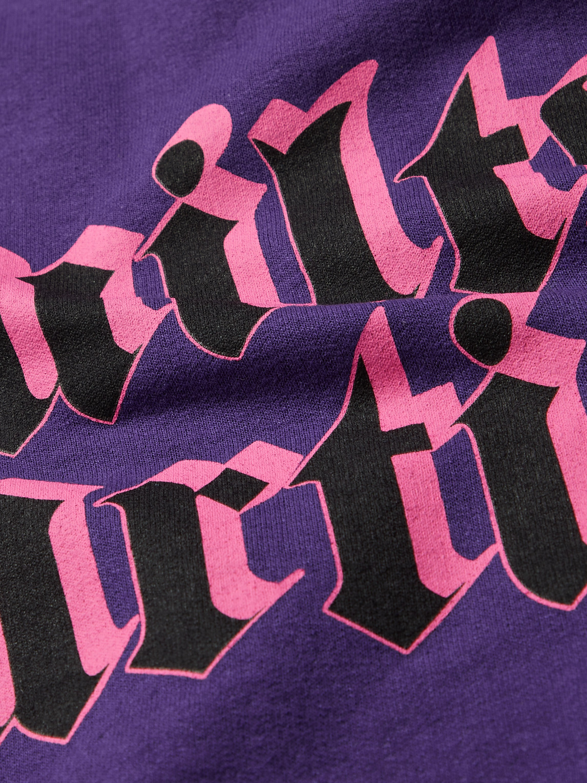 Wacko Maria Logo-print Cotton-blend Jersey Sweatshirt In Purple 