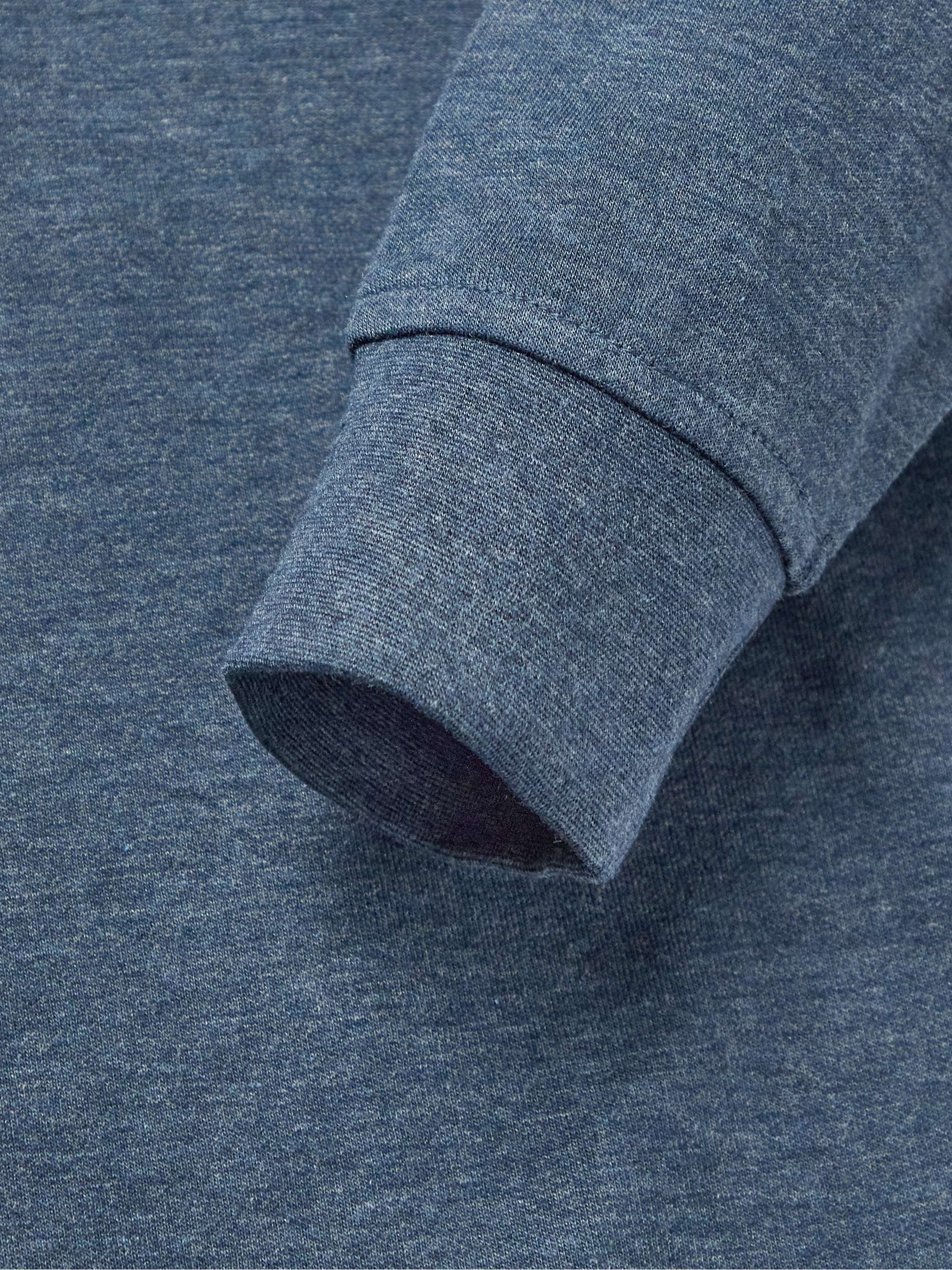 PETER MILLAR Crown Mélange Stretch Cotton and Modal-Blend Half-Zip Sweatshirt