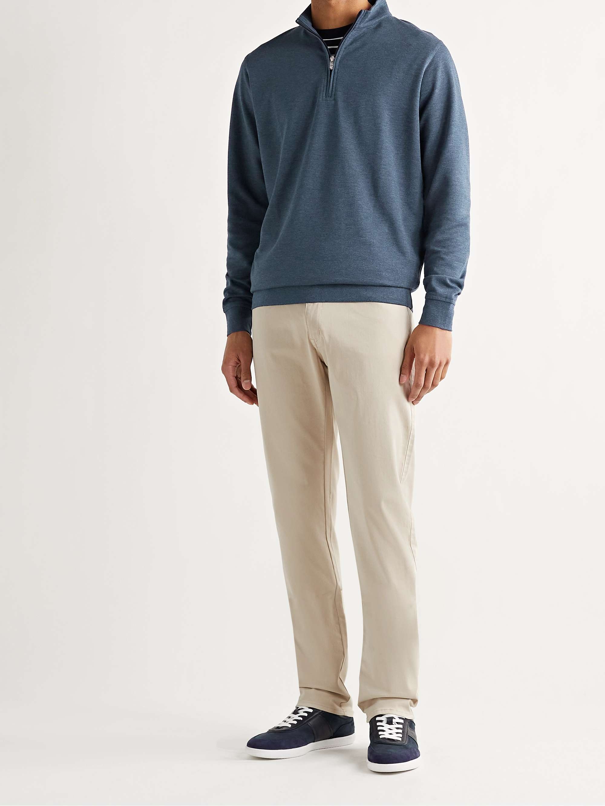 PETER MILLAR Ultimate Stretch Cotton and Modal-Blend Sateen Trousers