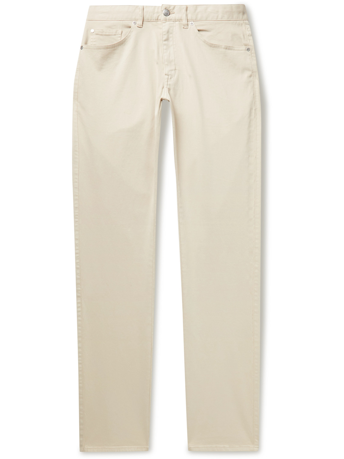 PETER MILLAR ULTIMATE STRETCH COTTON AND MODAL-BLEND SATEEN TROUSERS