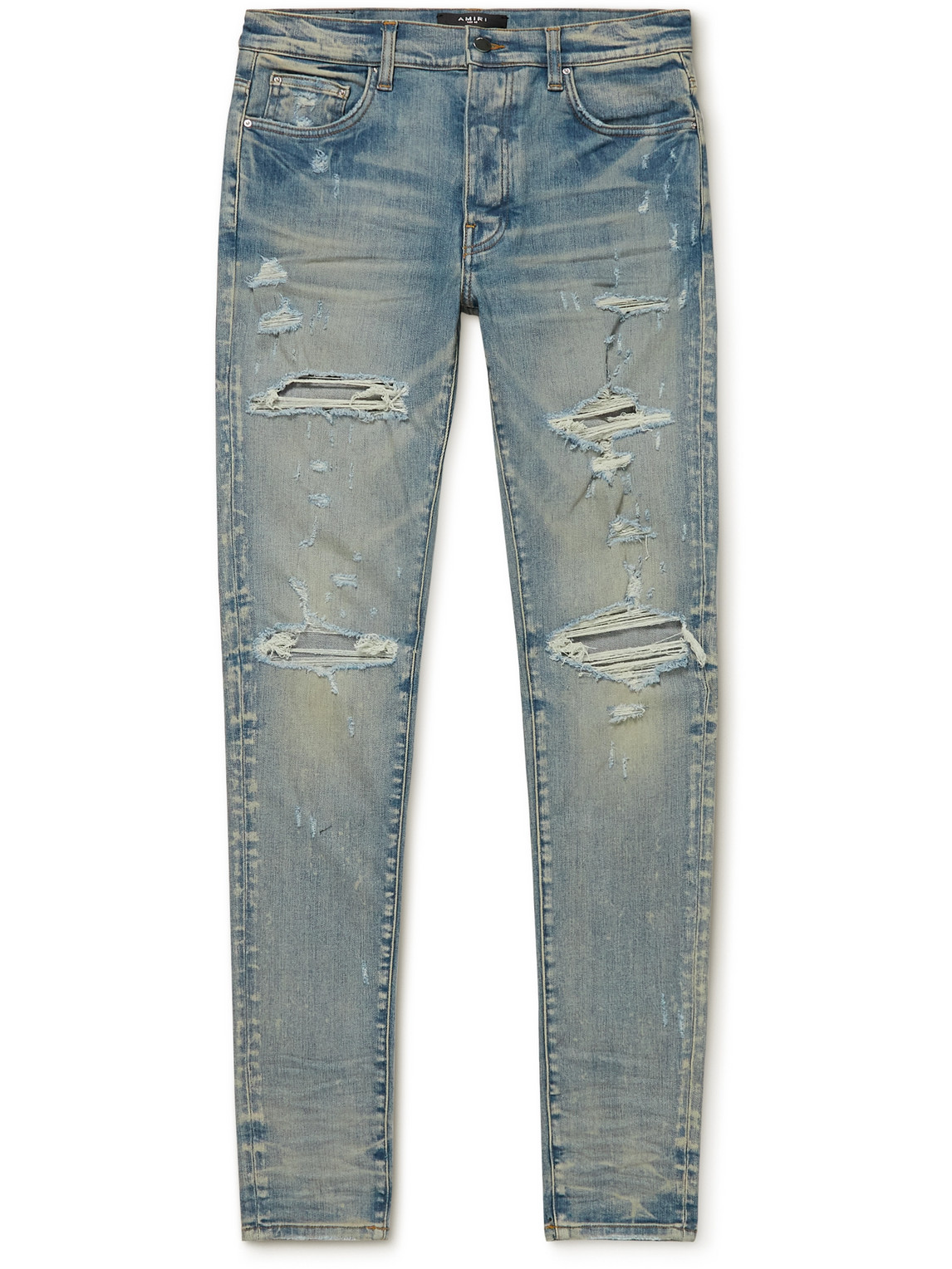 Thrasher Plus Skinny-Fit Distressed Washed Jeans