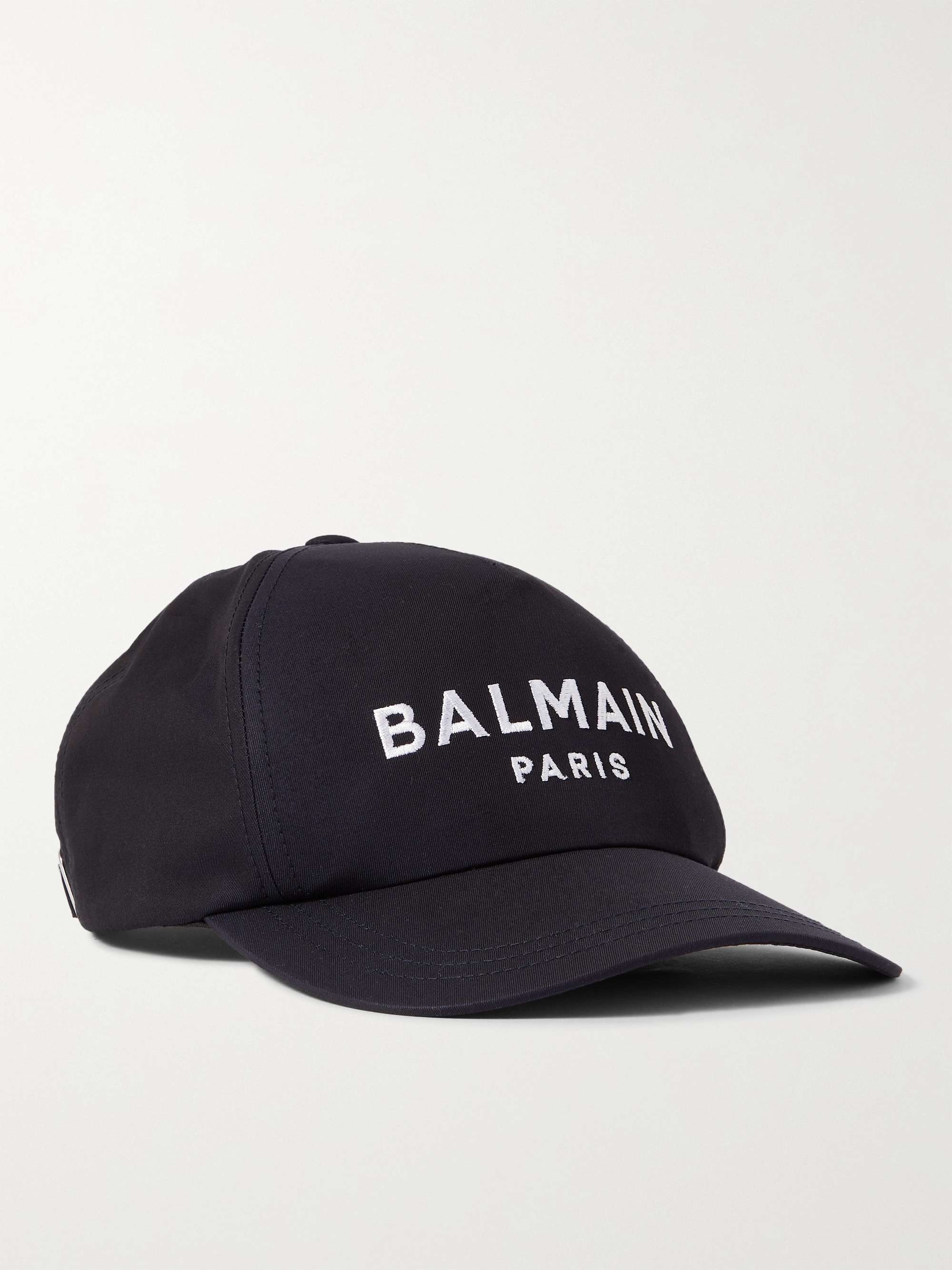 BALMAIN Logo-Embroidered Cotton-Twill Baseball Cap