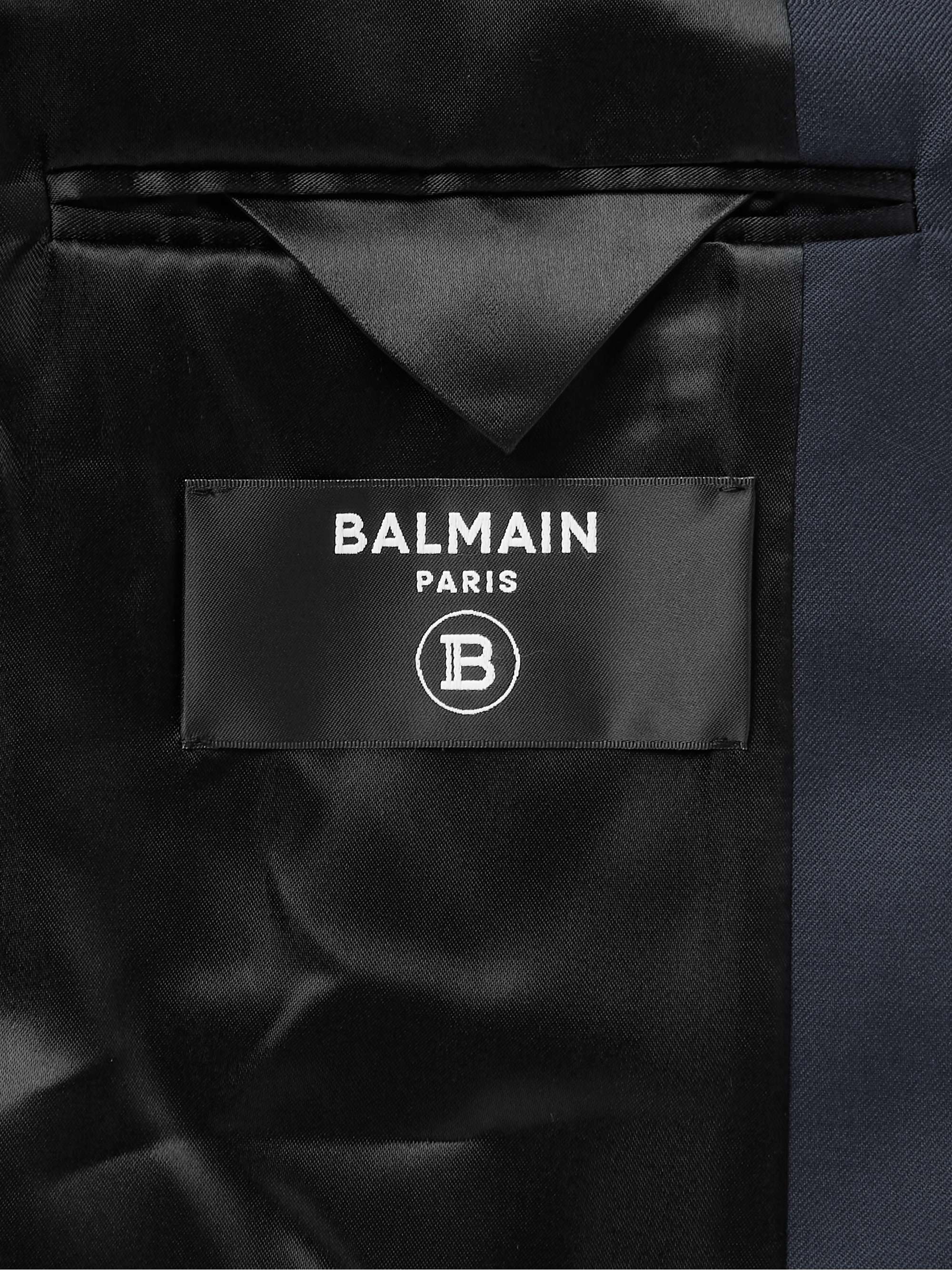 BALMAIN Button-Embellished Wool Blazer