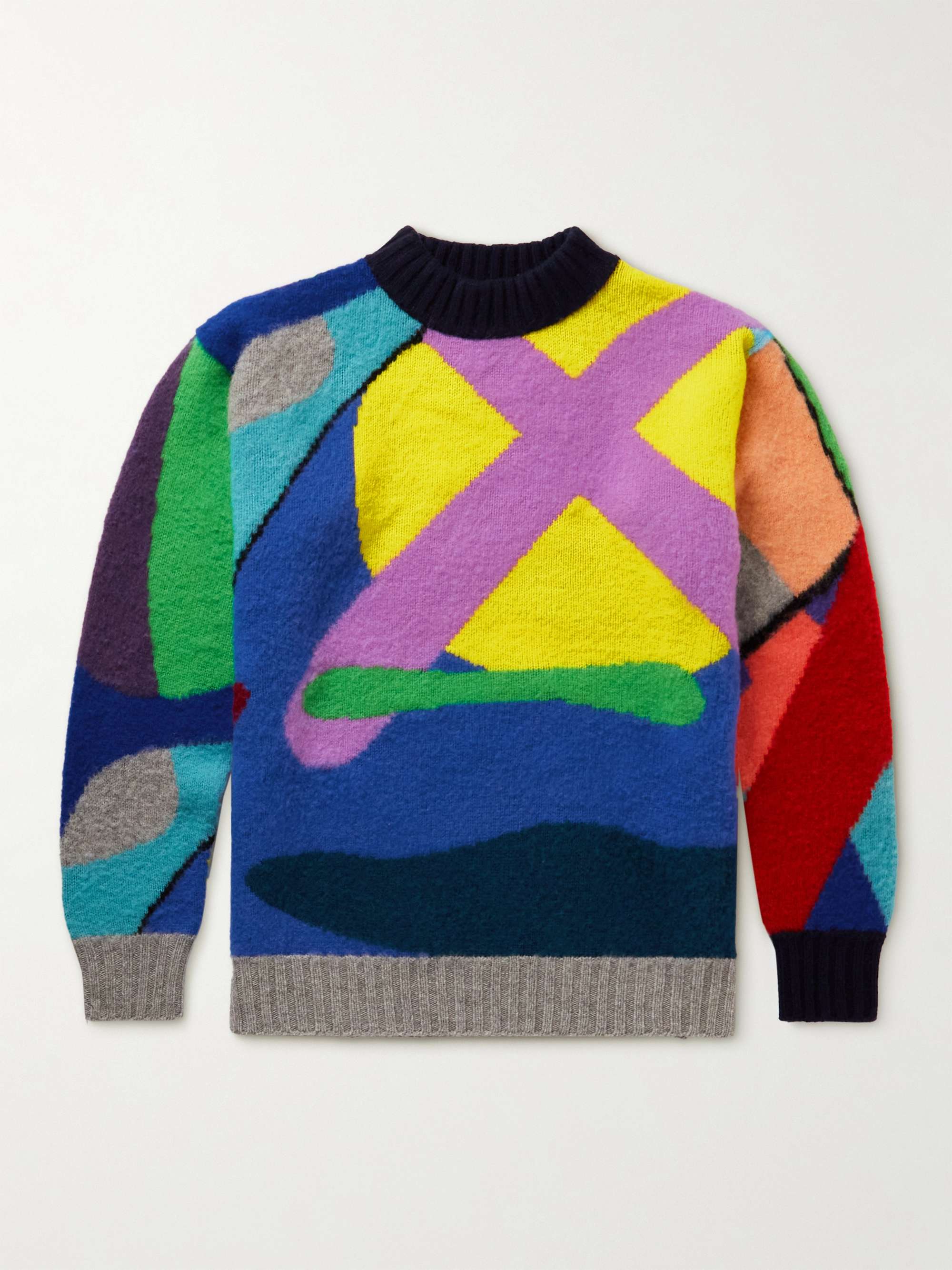 + KAWS Wool-Jacquard Sweater