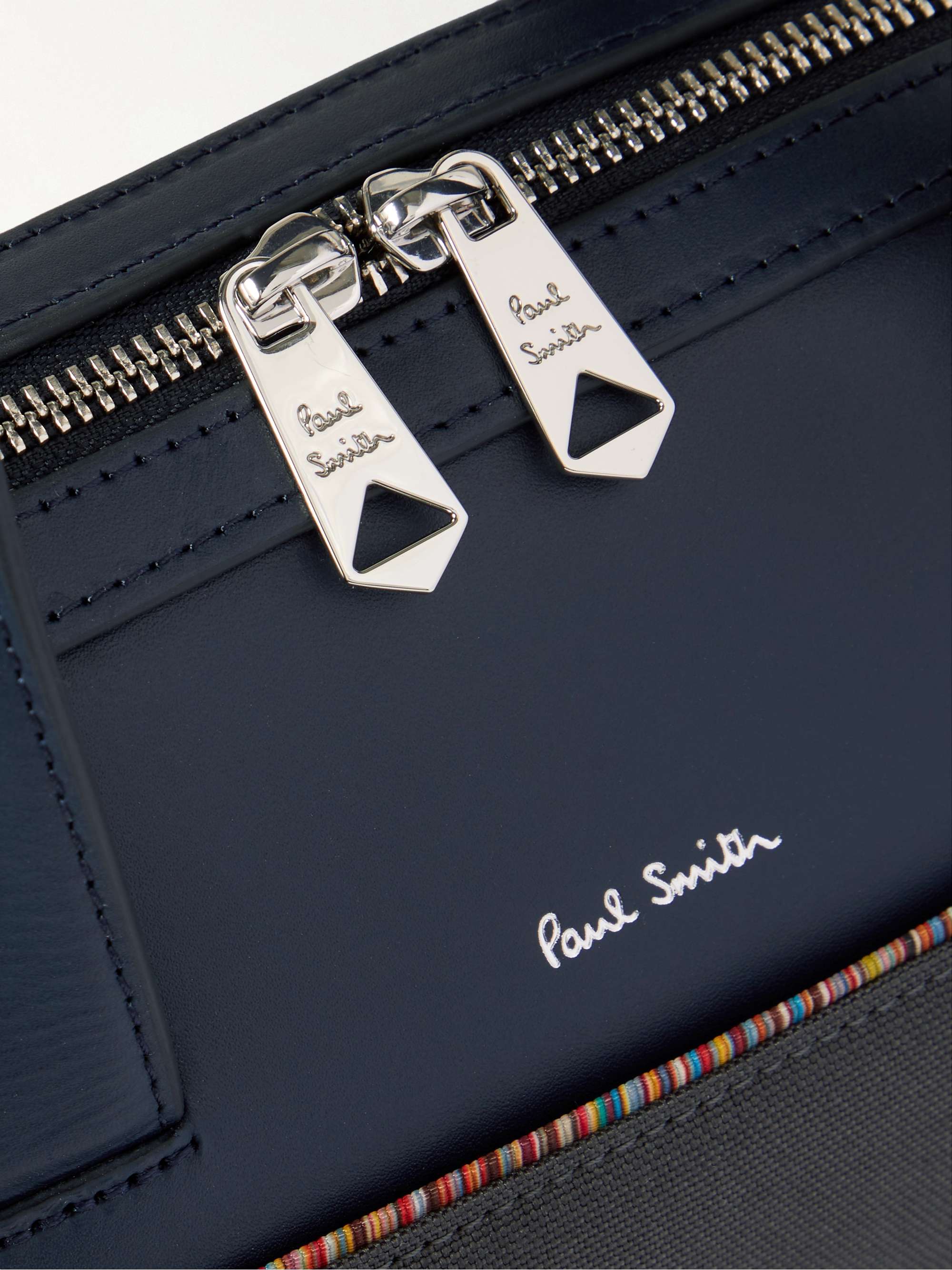 PAUL SMITH Leather-Trimmed Canvas Briefcase