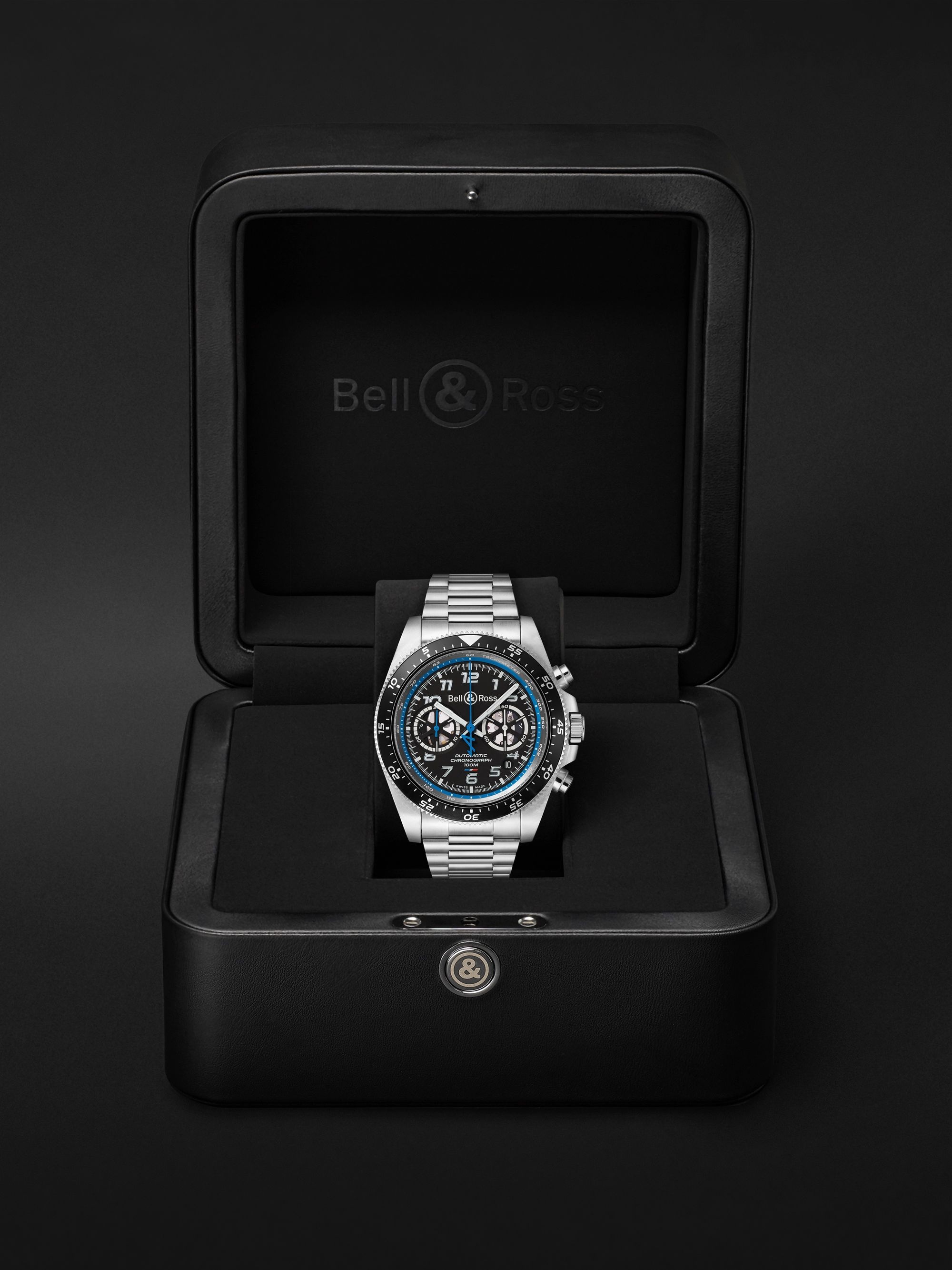BELL & ROSS BR V3-94 A.5.21 Limited Edition Automatic Chronograph 43mm Stainless Steel Watch, Ref. No. BRV394-A521/SST