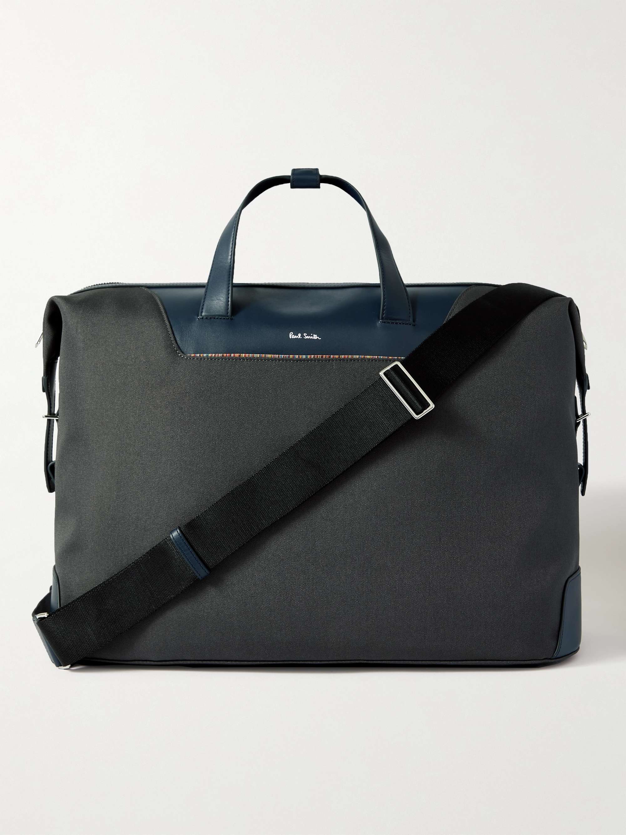 PAUL SMITH Leather-Trimmed Canvas Holdall