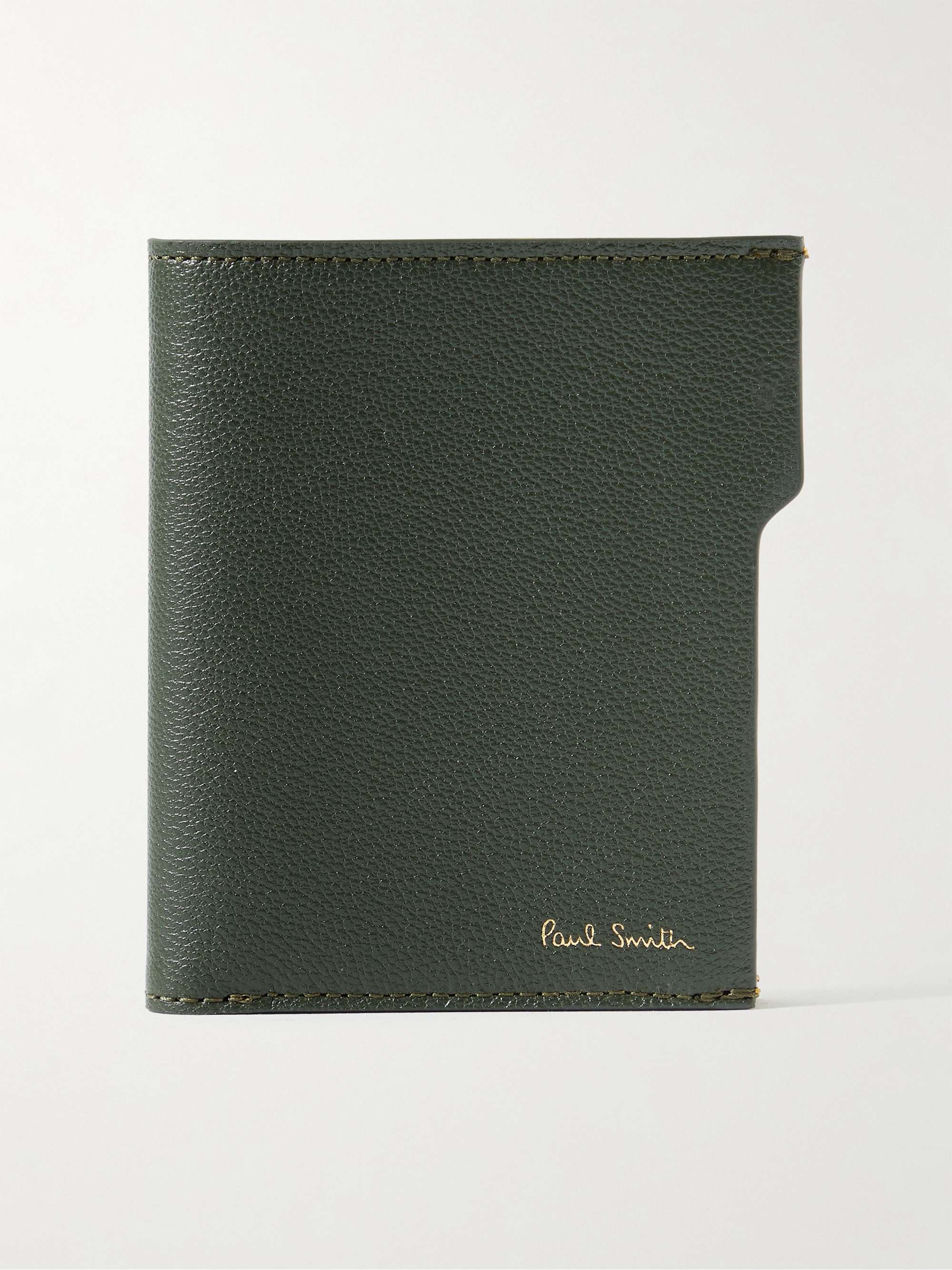 PAUL SMITH Pebble-Grain Leather Billfold Wallet